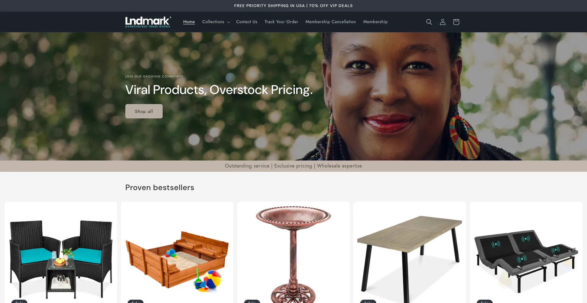 Lndmarkclub.com Screenshot
