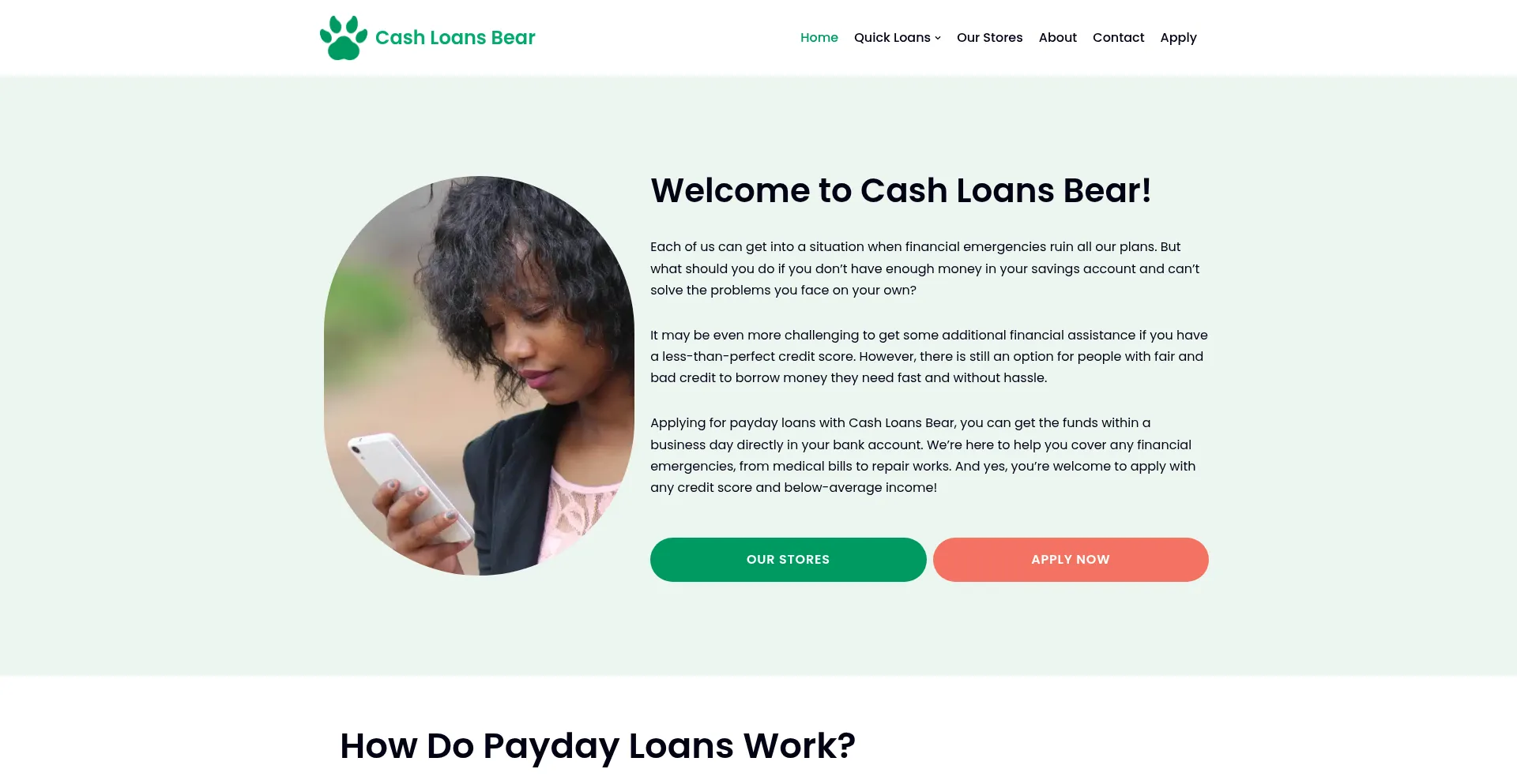 Loansbear.com Screenshot