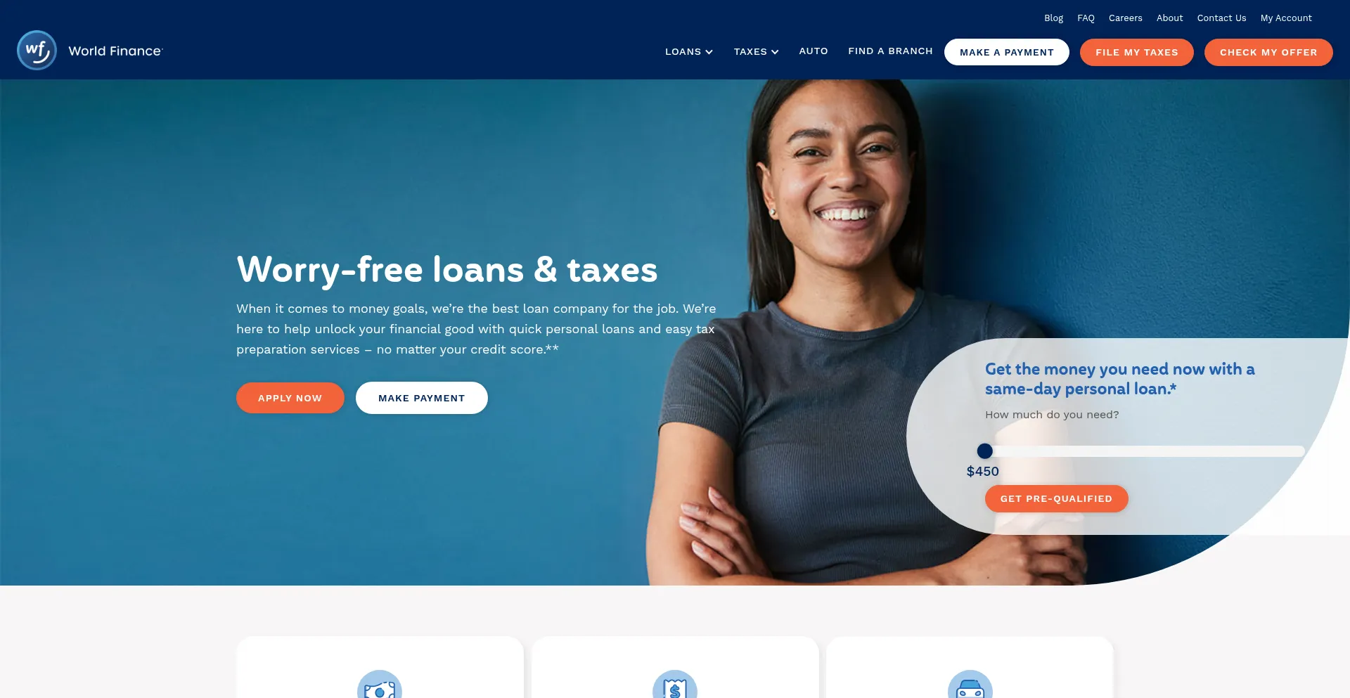 Loansbyworld.com Screenshot