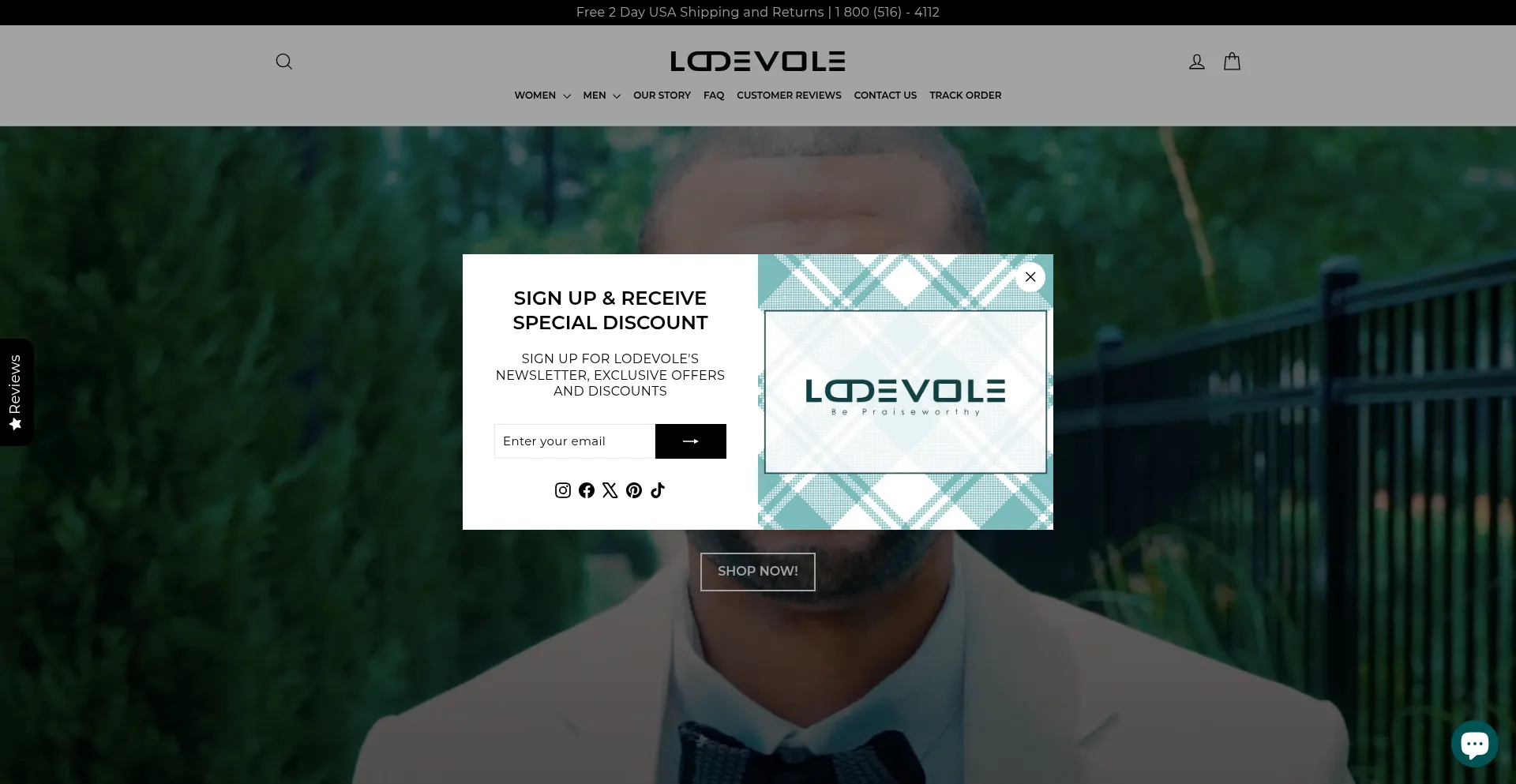 Website screenshot of Lodevole.com