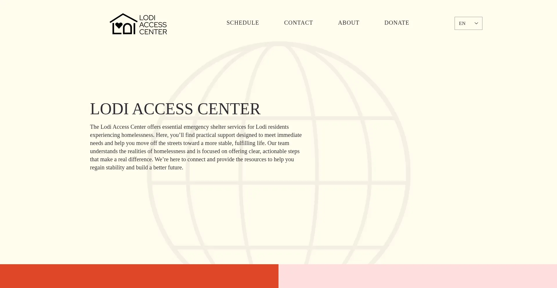 Website screenshot of Lodiaccesscenter.com