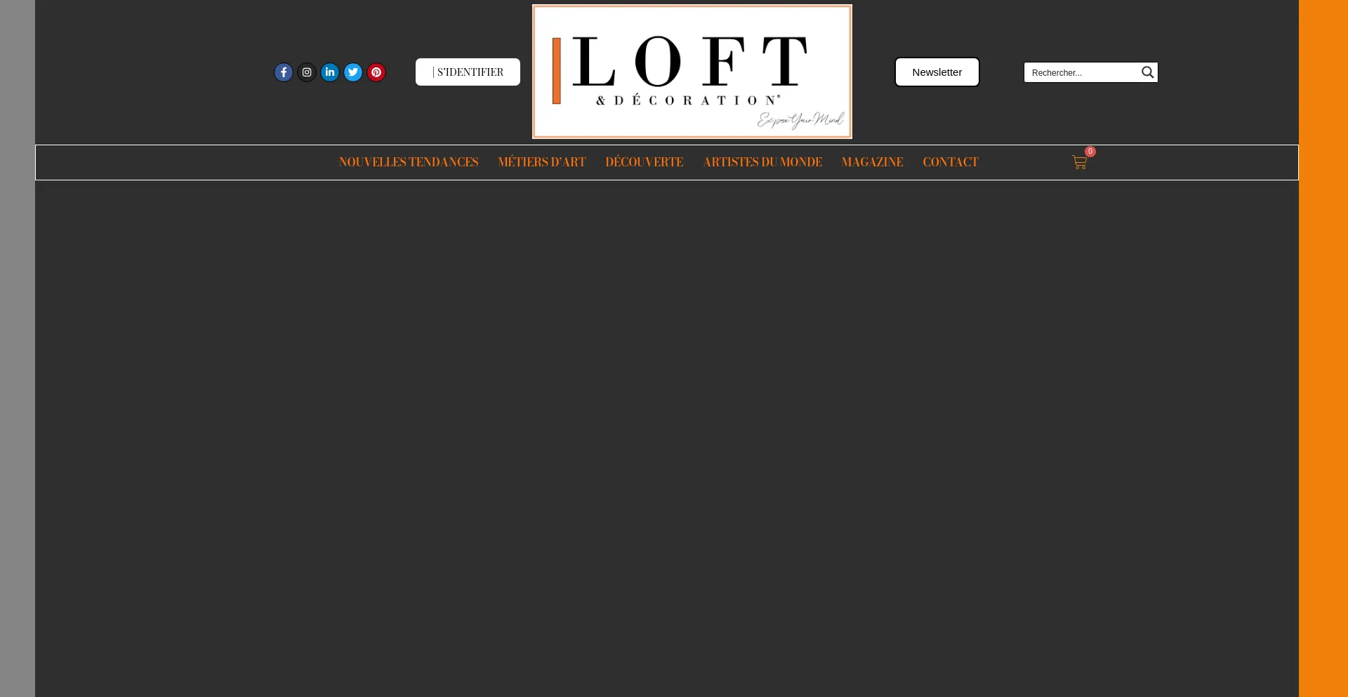 Website screenshot of Loftetdecoration.com
