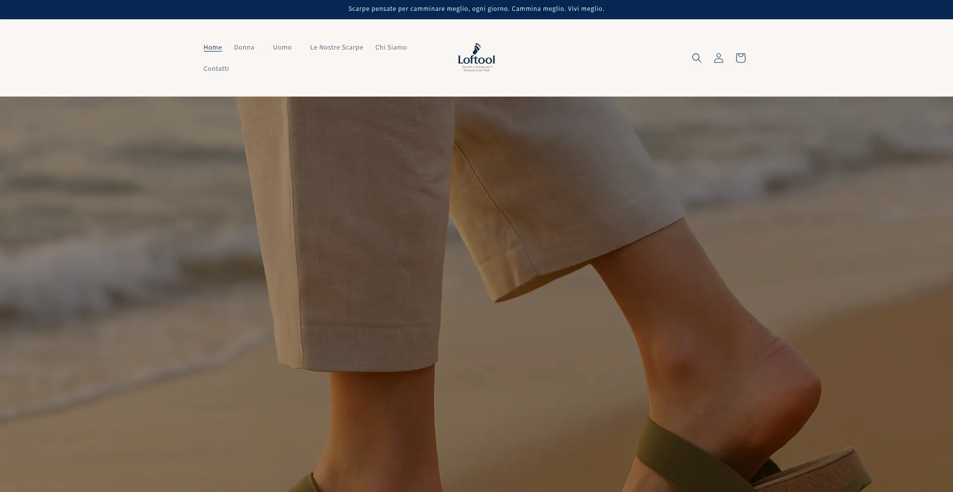 Website screenshot of Loftool.com