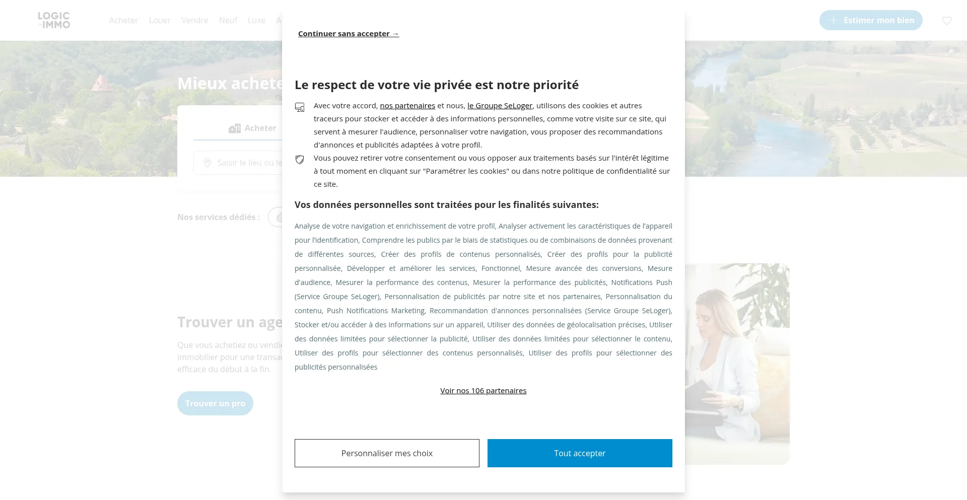 Logic-immo.com Screenshot