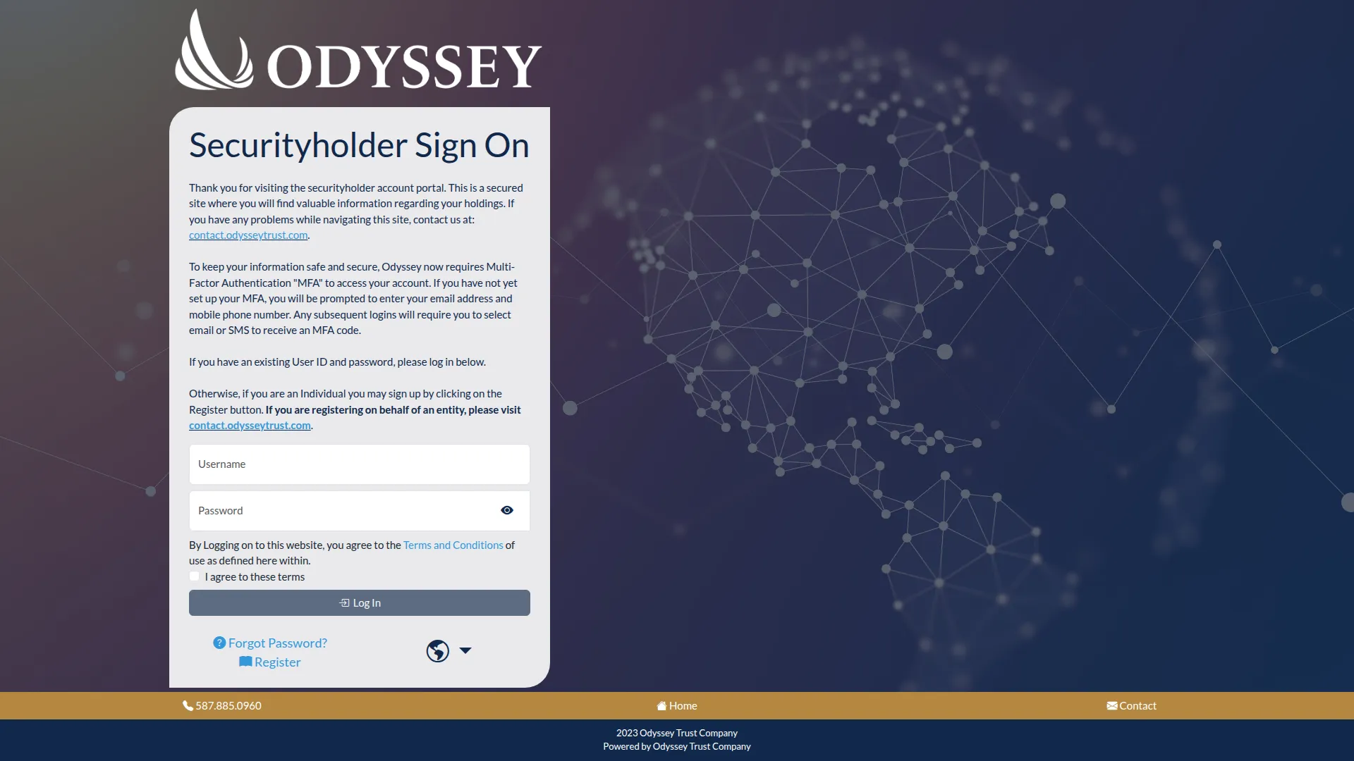 Login.odysseytrust.com