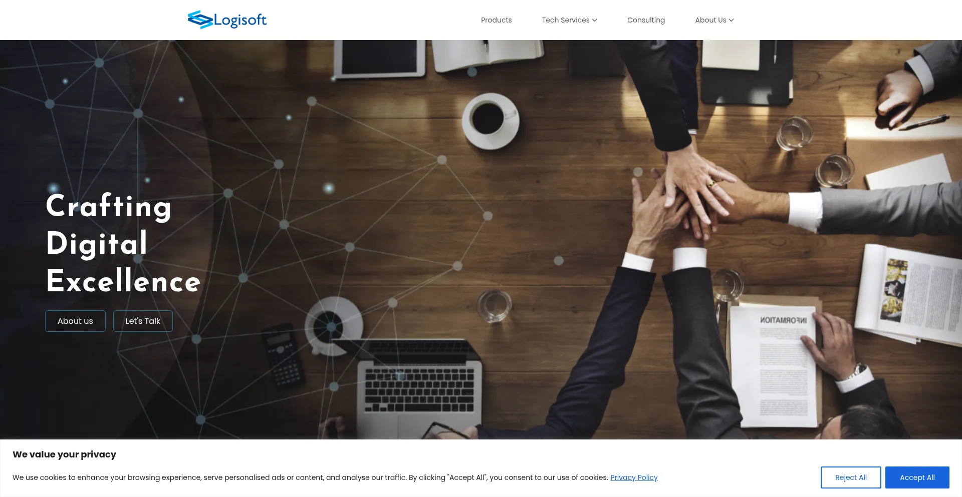 Website screenshot of Logisofttechinc.com