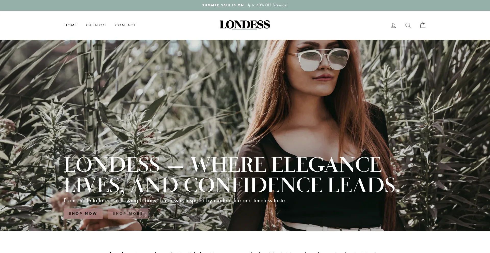 Website screenshot of Londess.uk