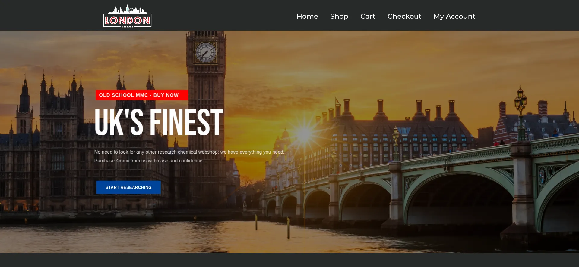 Website screenshot of Londonchems.com