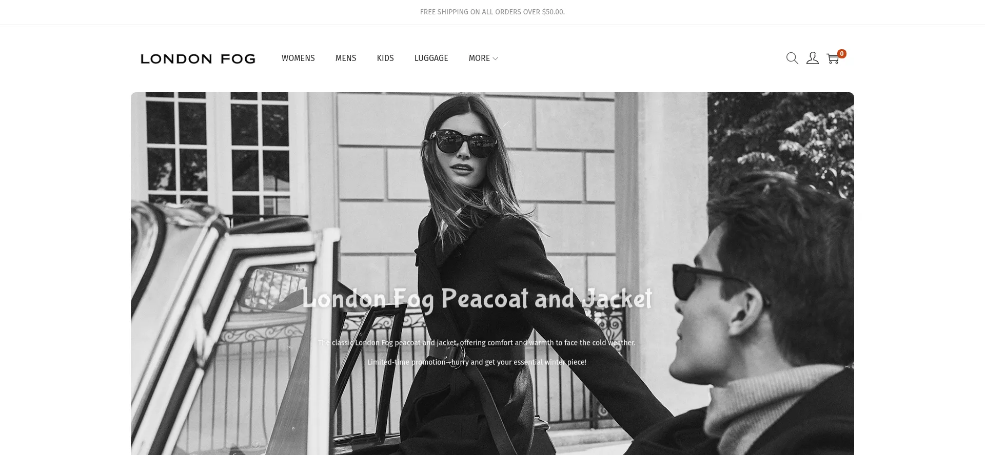 Website screenshot of Londonfoglife.com