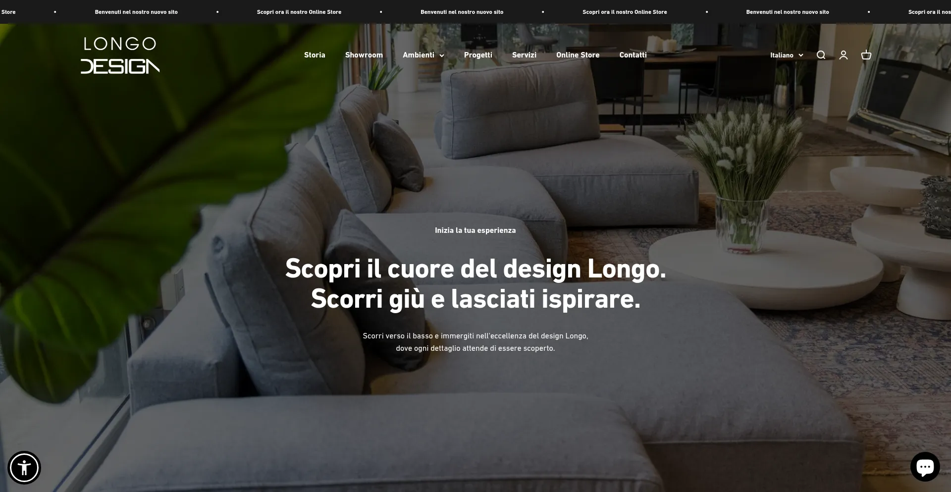 Website screenshot of Longogroup.eu
