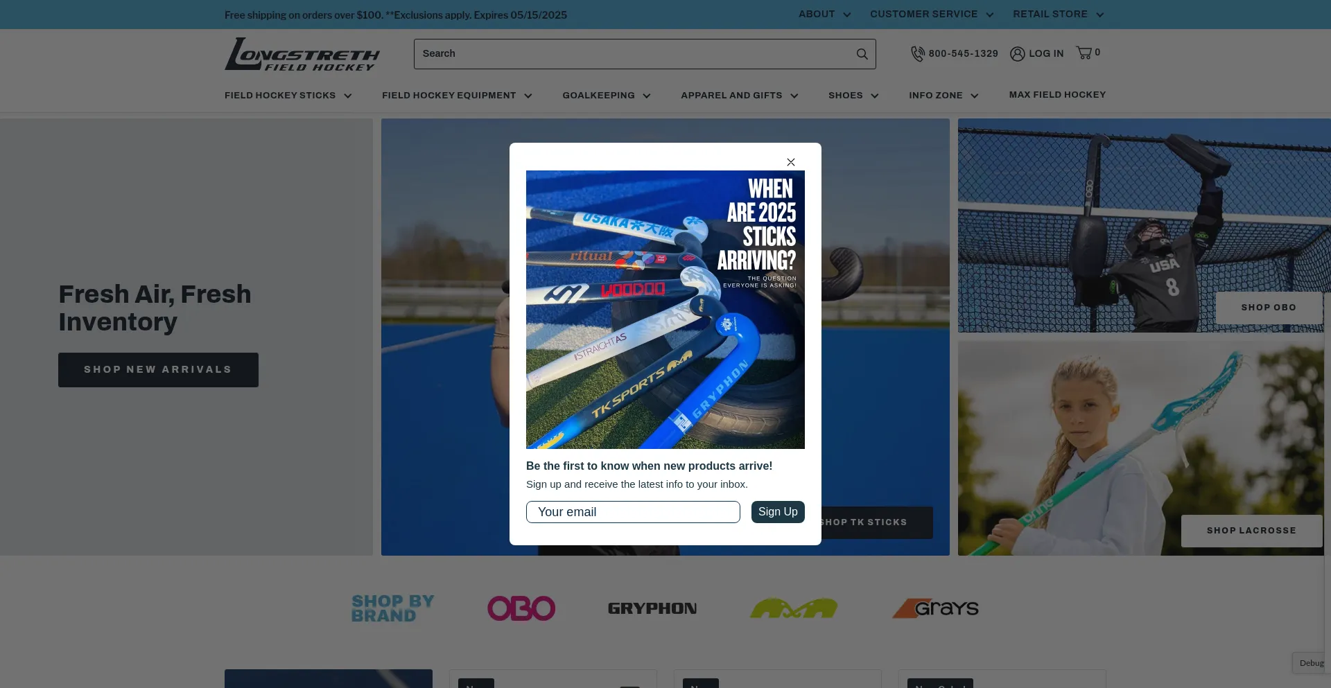 Website screenshot of Longstreth.com