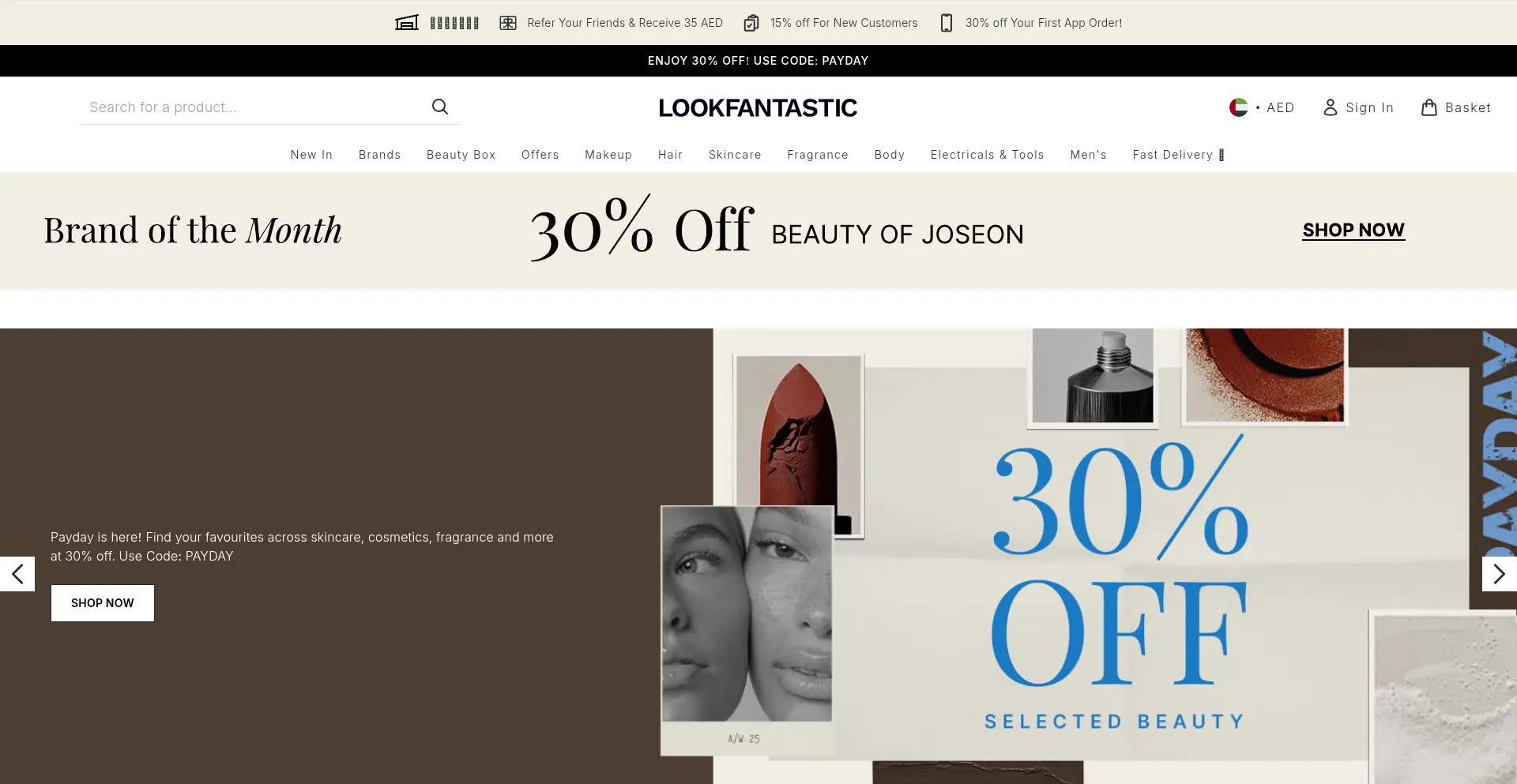 Lookfantastic.ae Screenshot