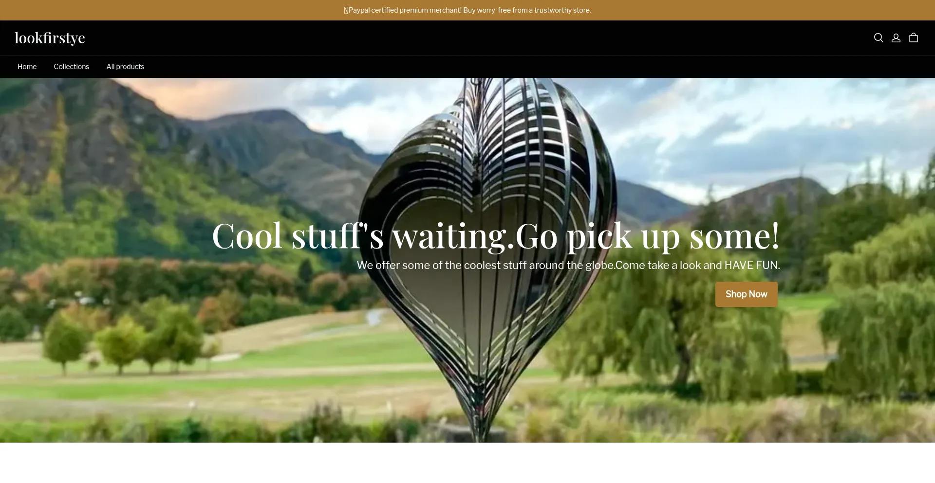 Website screenshot of Lookfirstye.com