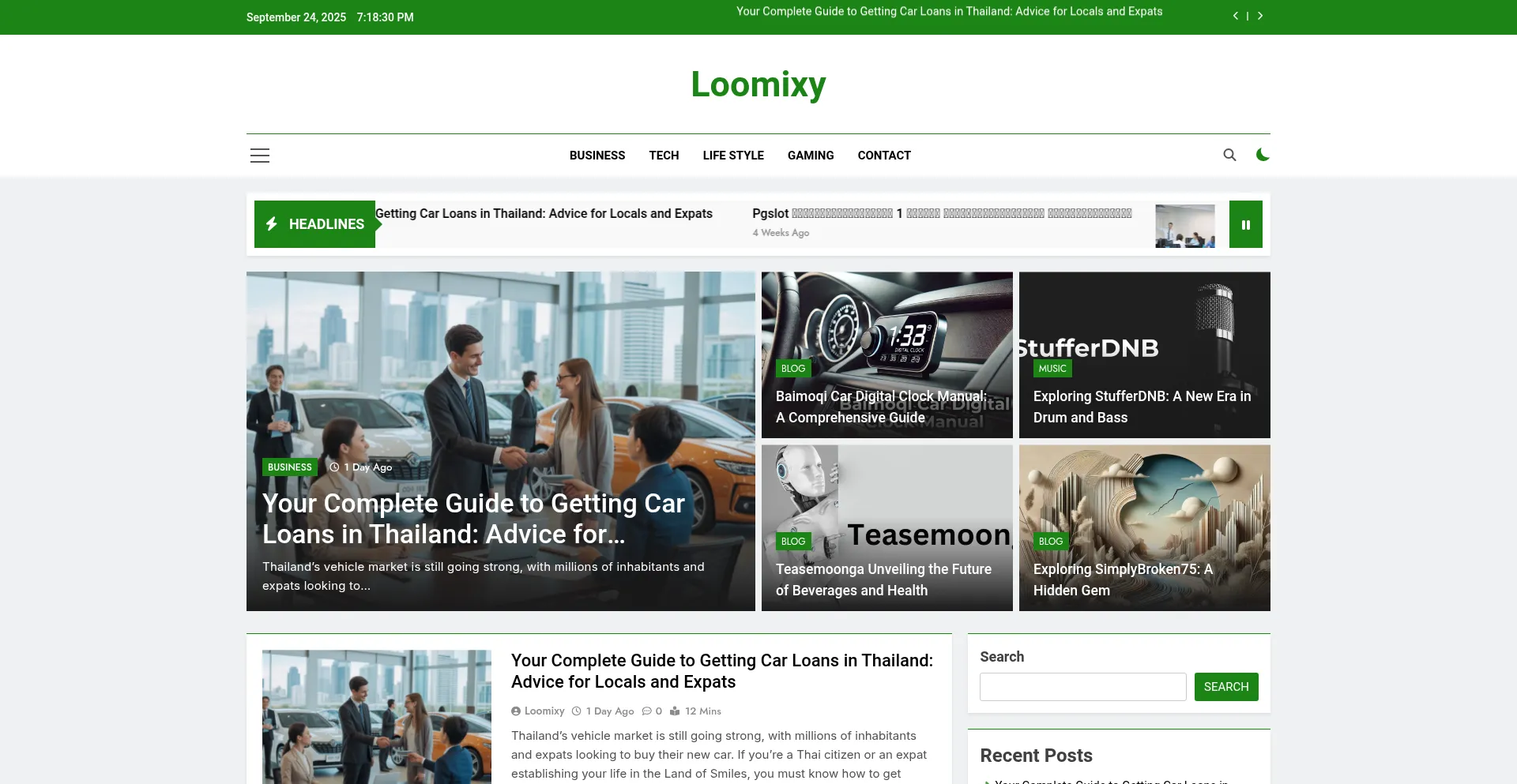 Loomixy.com Screenshot