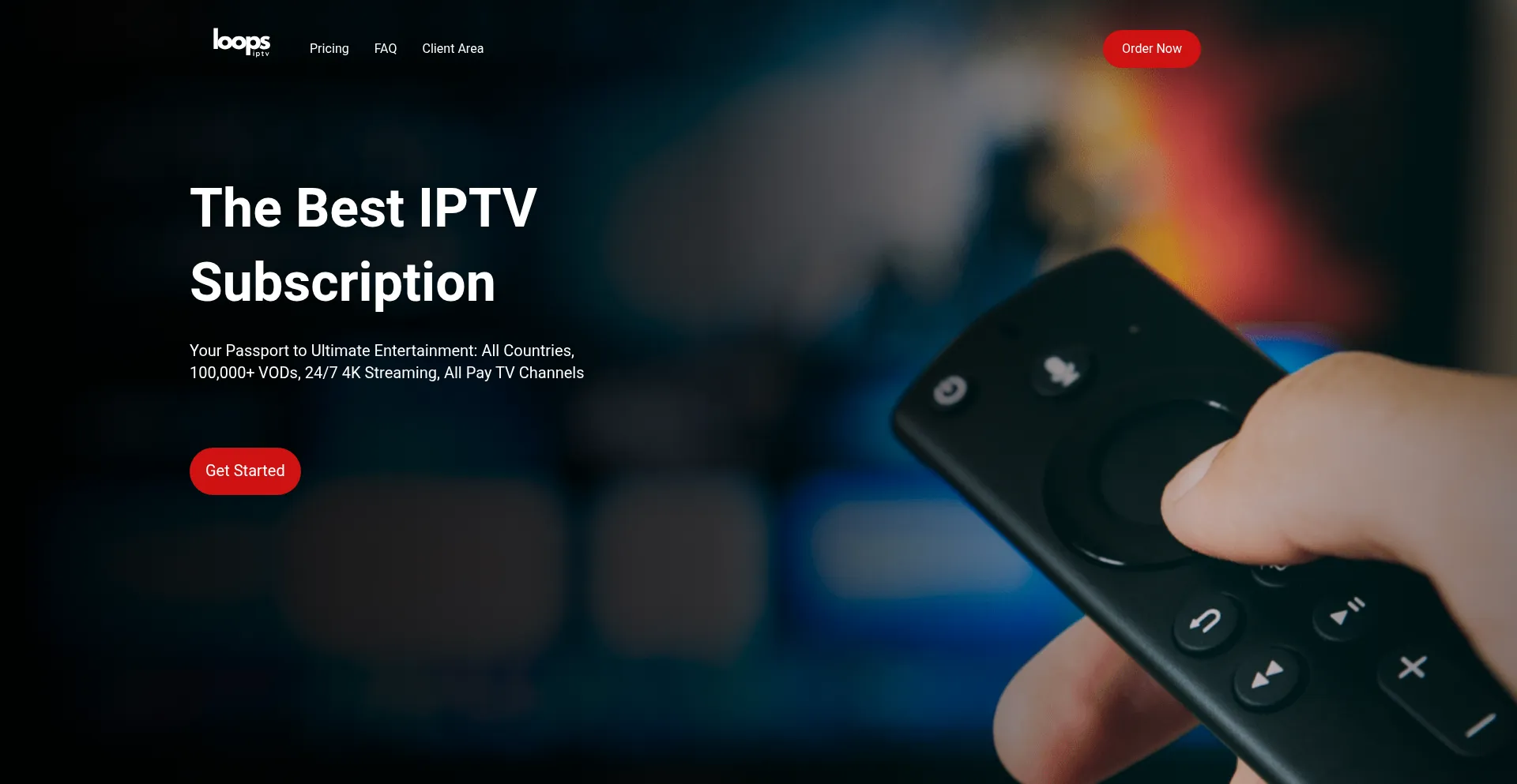 Website screenshot of Loopsiptv.so