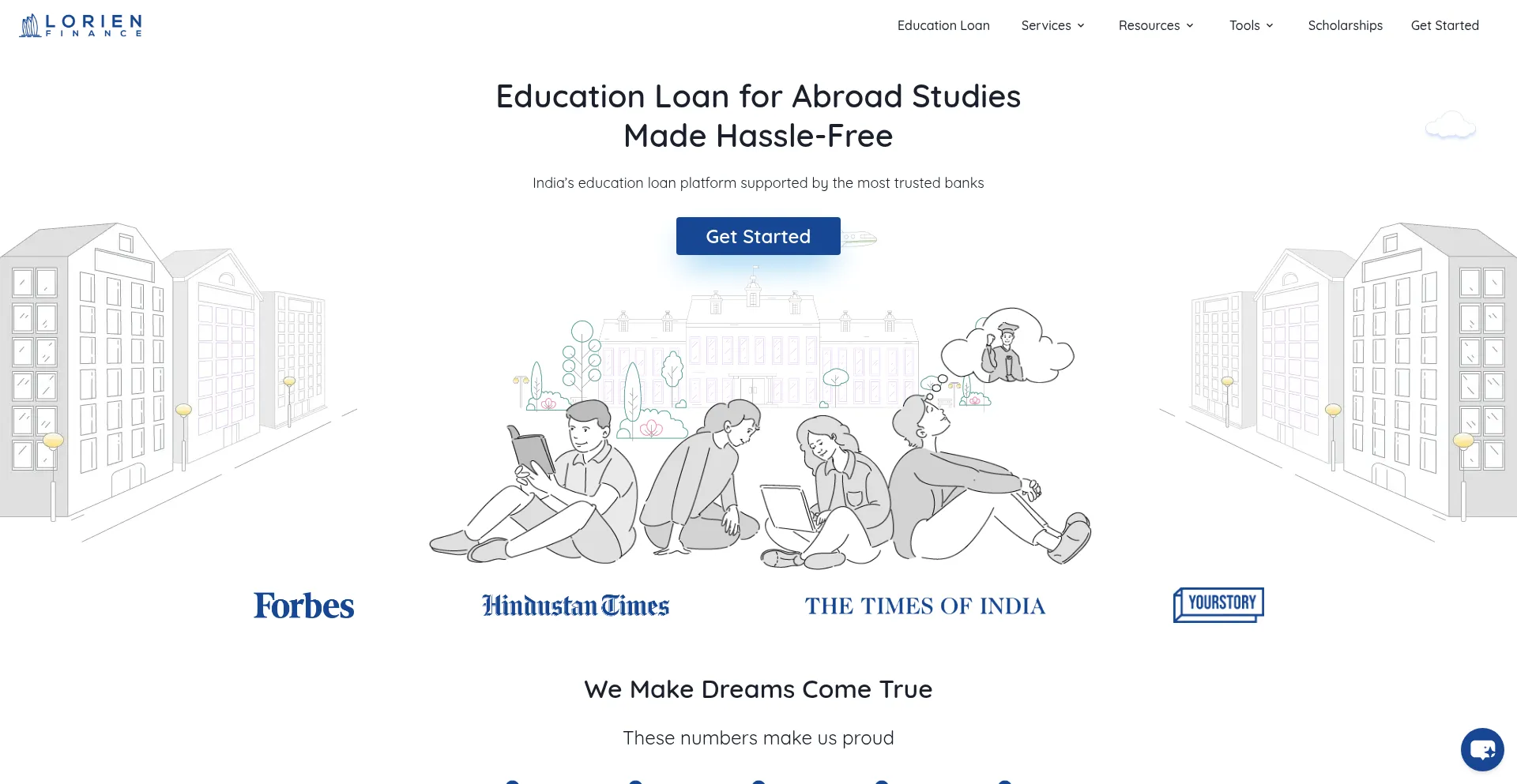 Website screenshot of Lorien.net