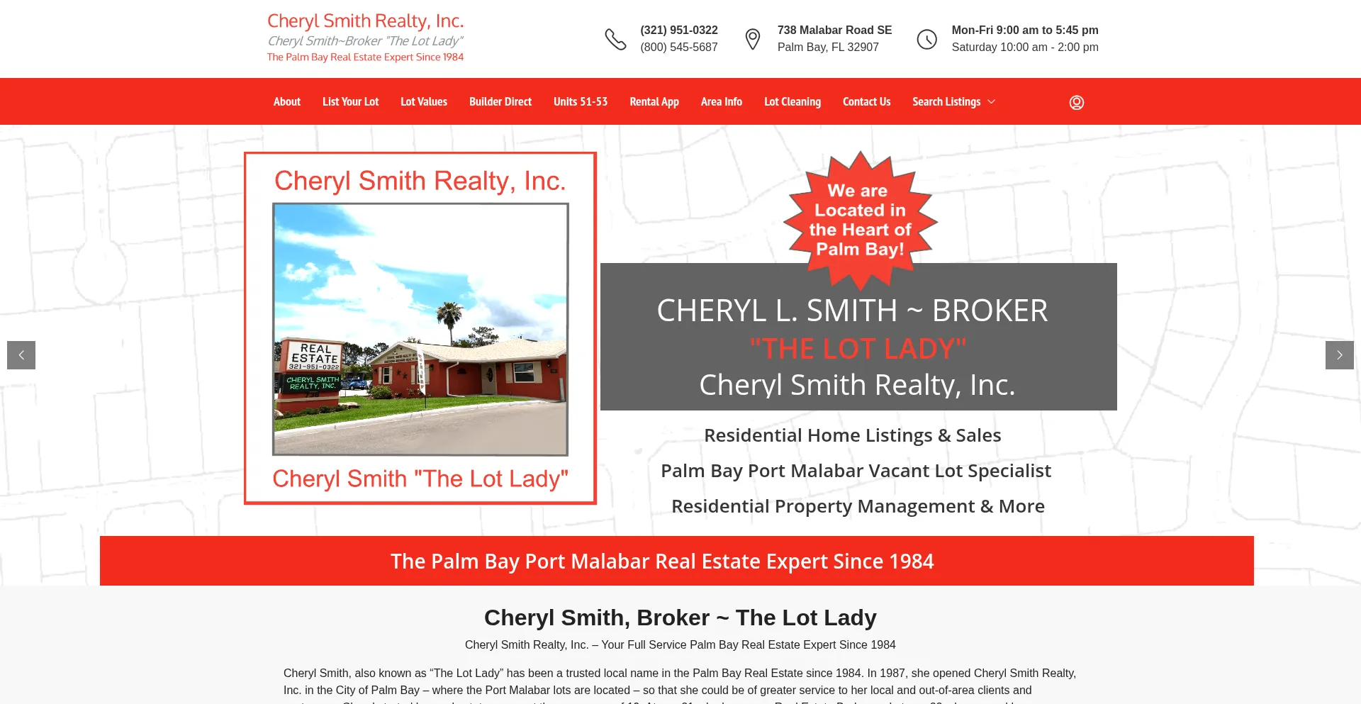Website screenshot of Lotlady.com