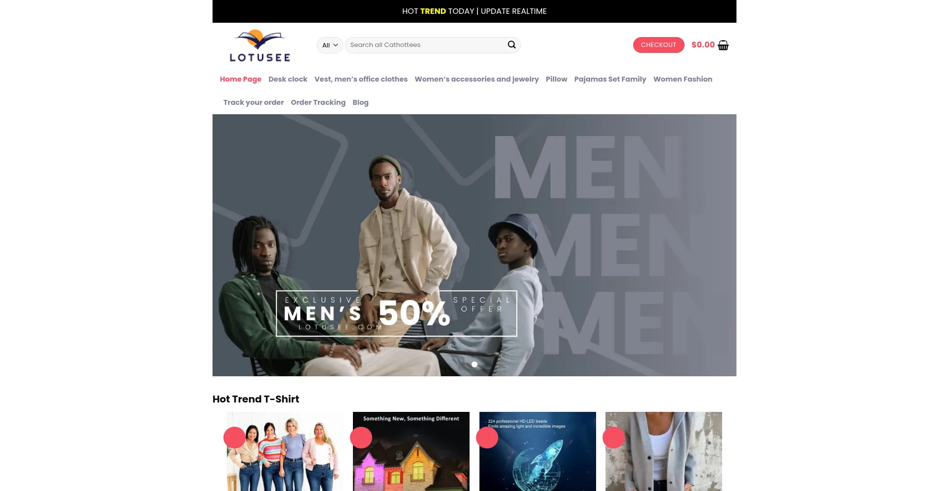 Website screenshot of Lotusee.com
