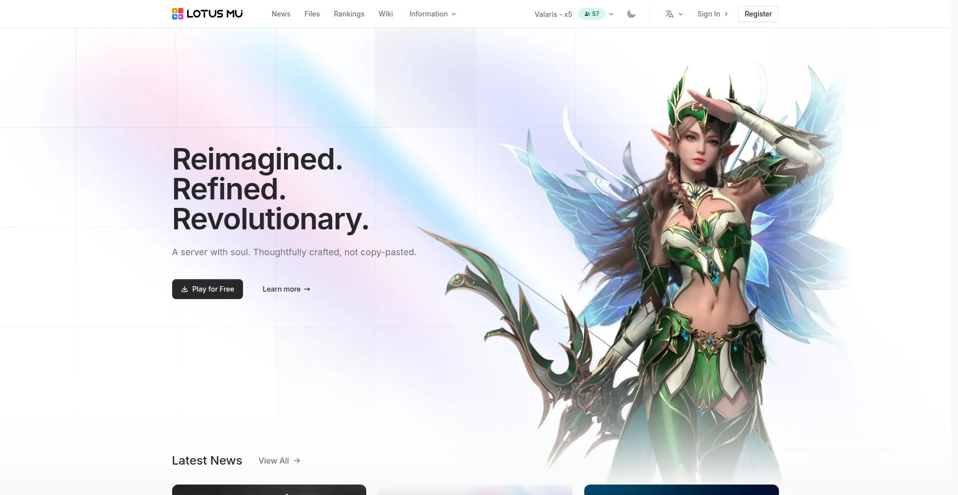 Lotusmu.org Screenshot