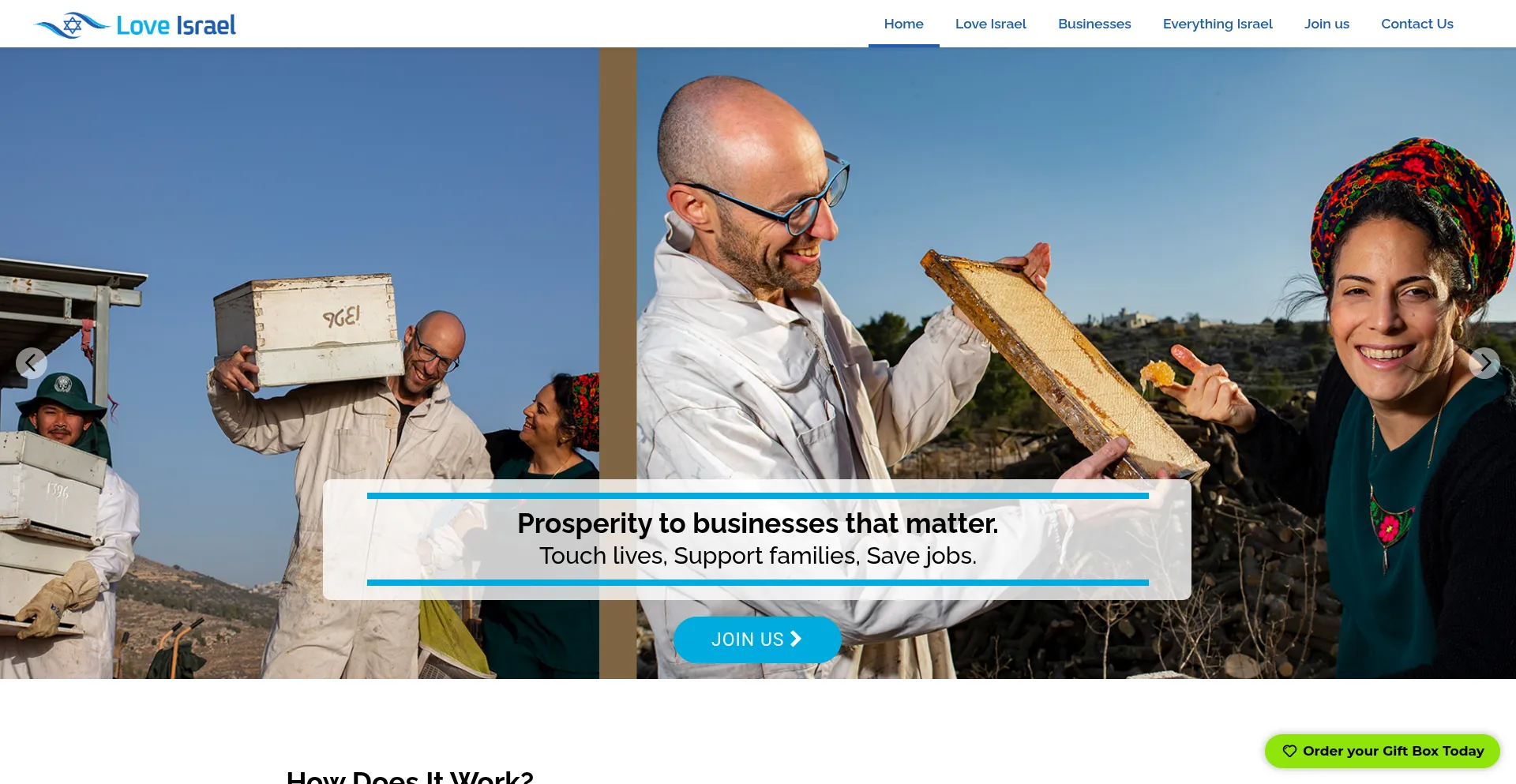 Website screenshot of Loveisr.com