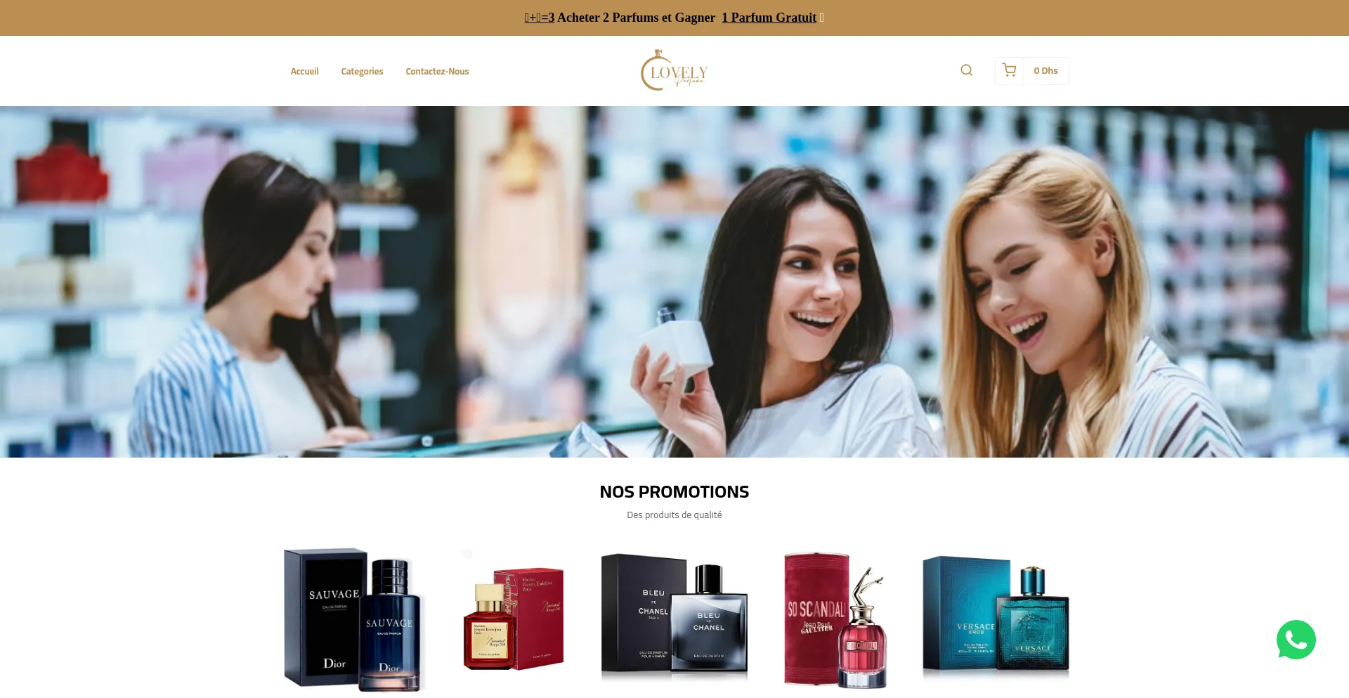 Website screenshot of Lovelyperfume.shop