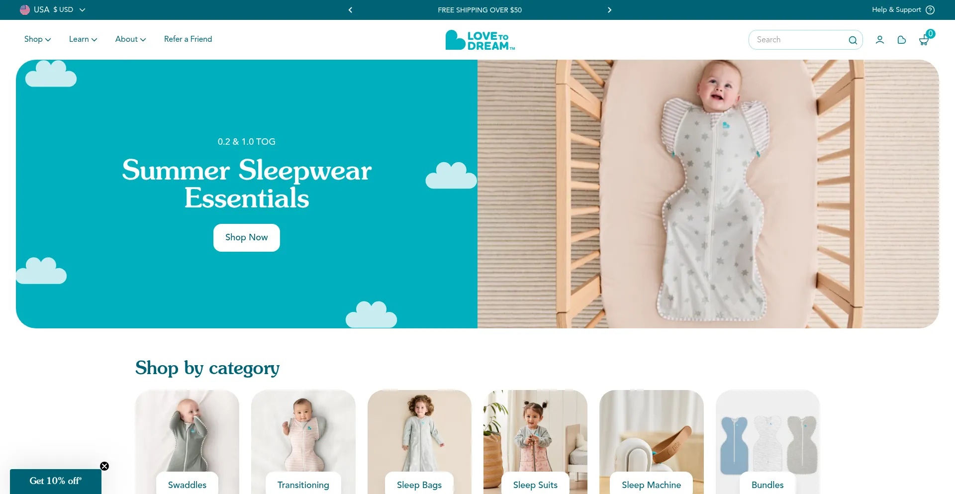 Website screenshot of Lovetodream.com
