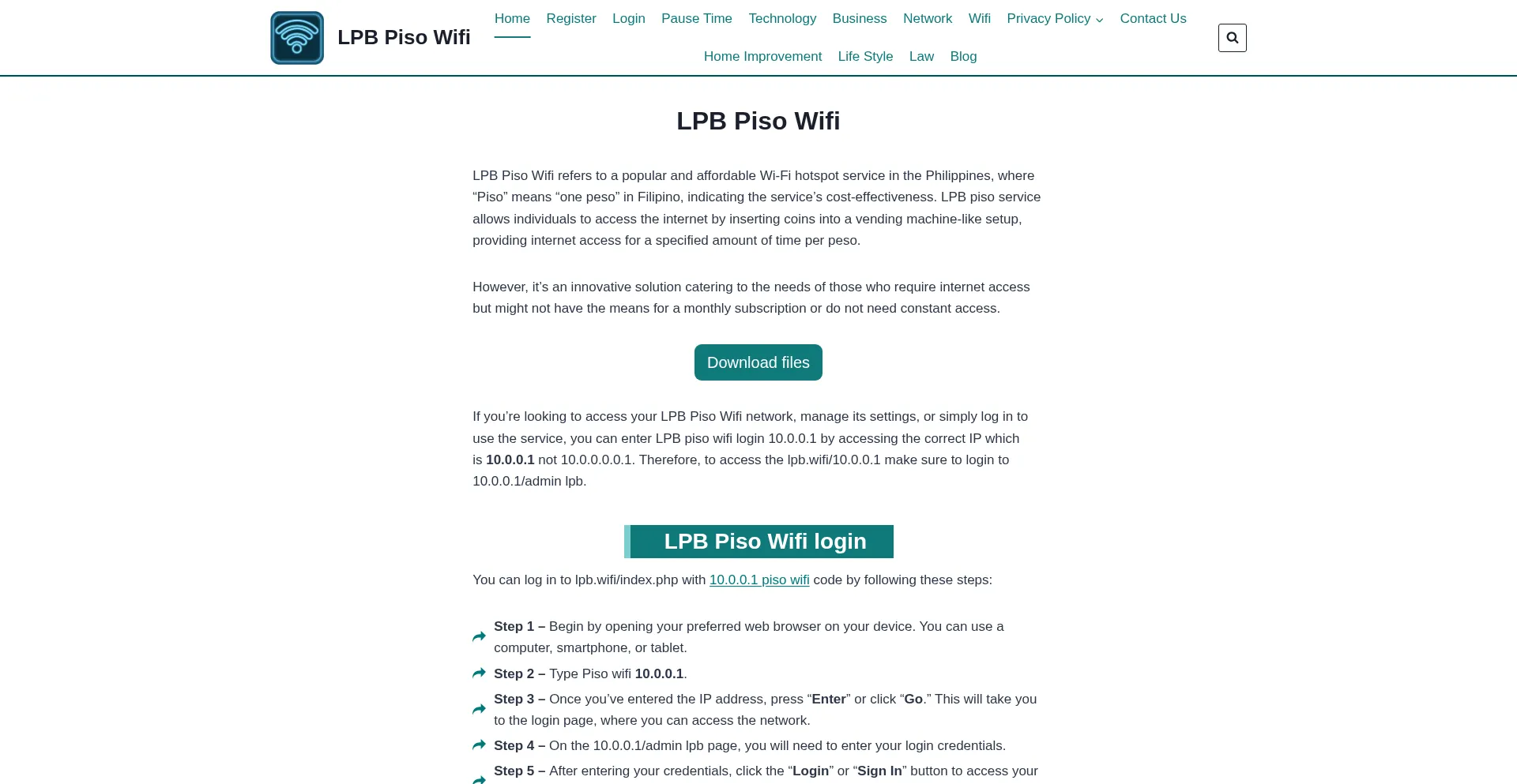 Lpbpiso.com Screenshot