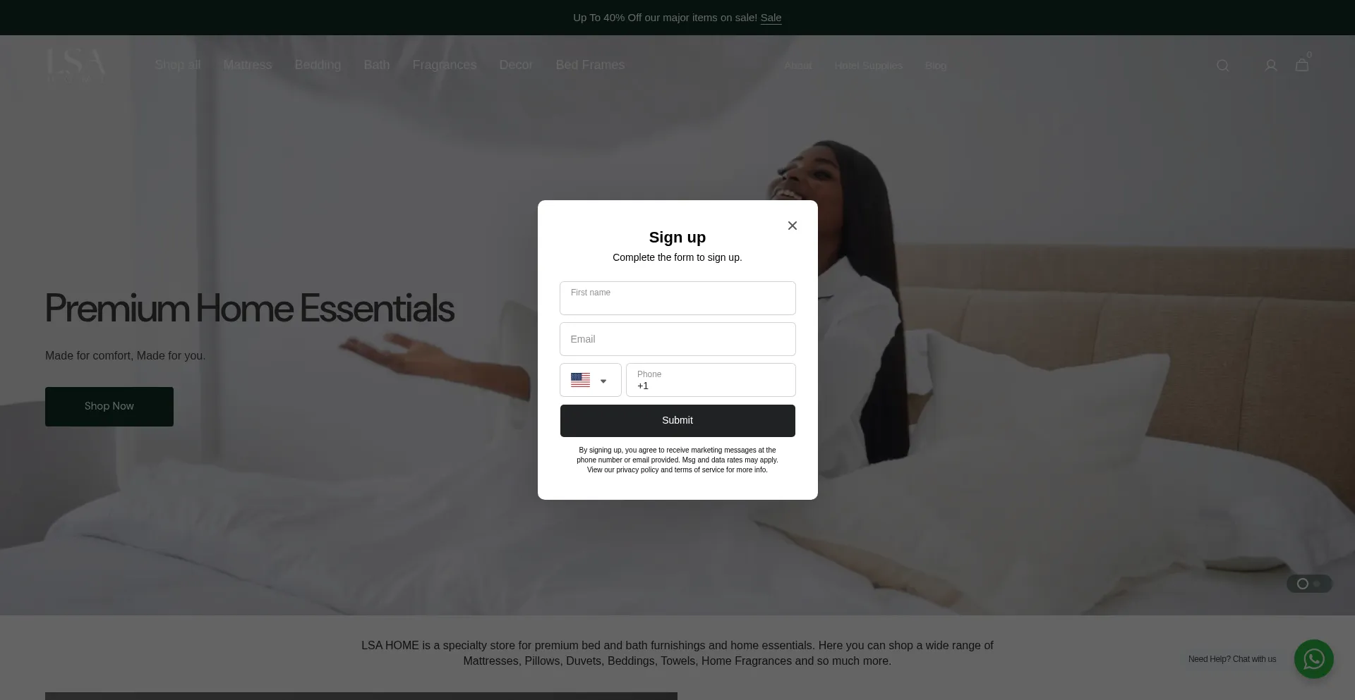 Lsahome.co Screenshot