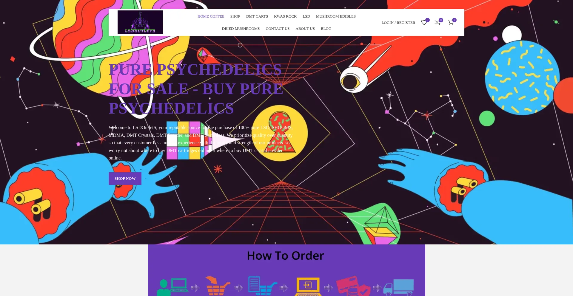 Website screenshot of Lsdoutlets.com