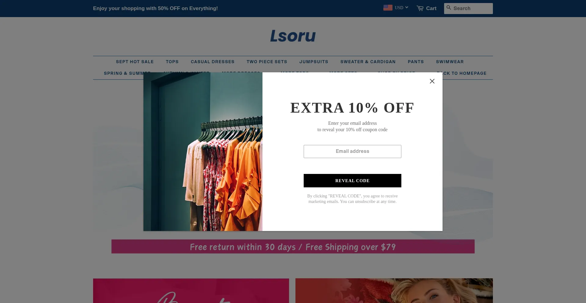 Website screenshot of Lsoru.com