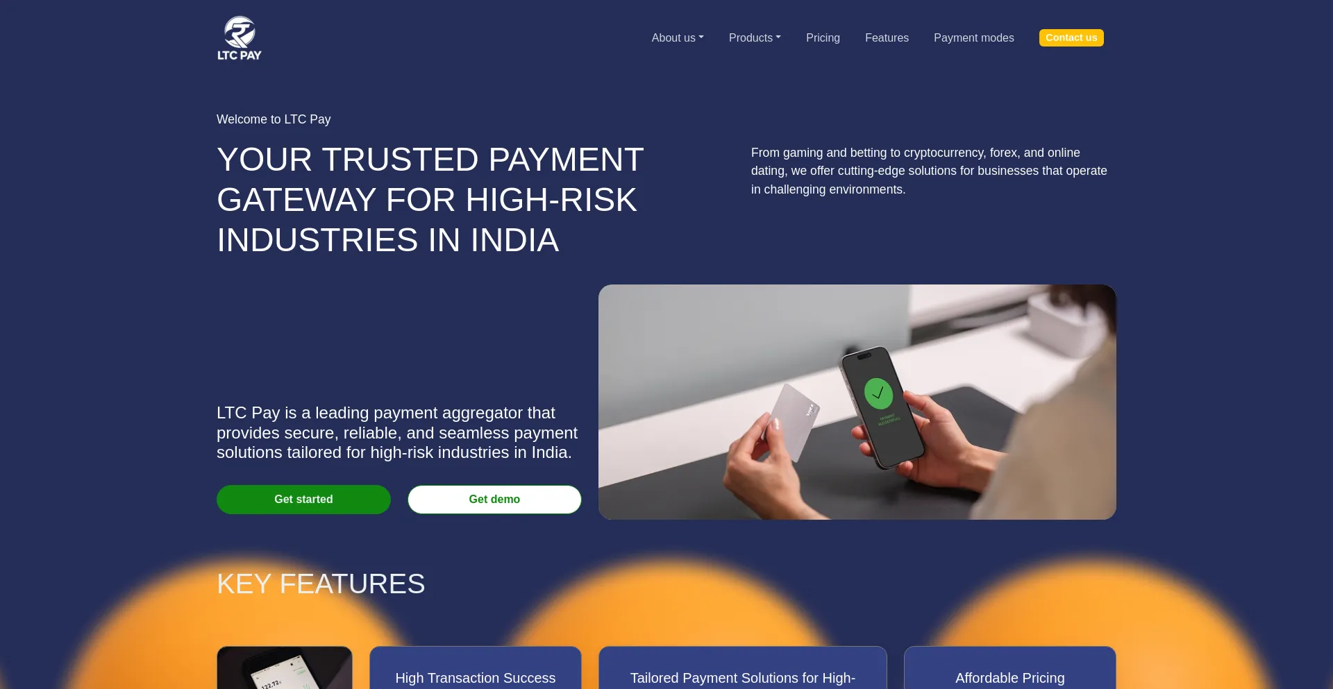 Website screenshot of Ltcpay.info