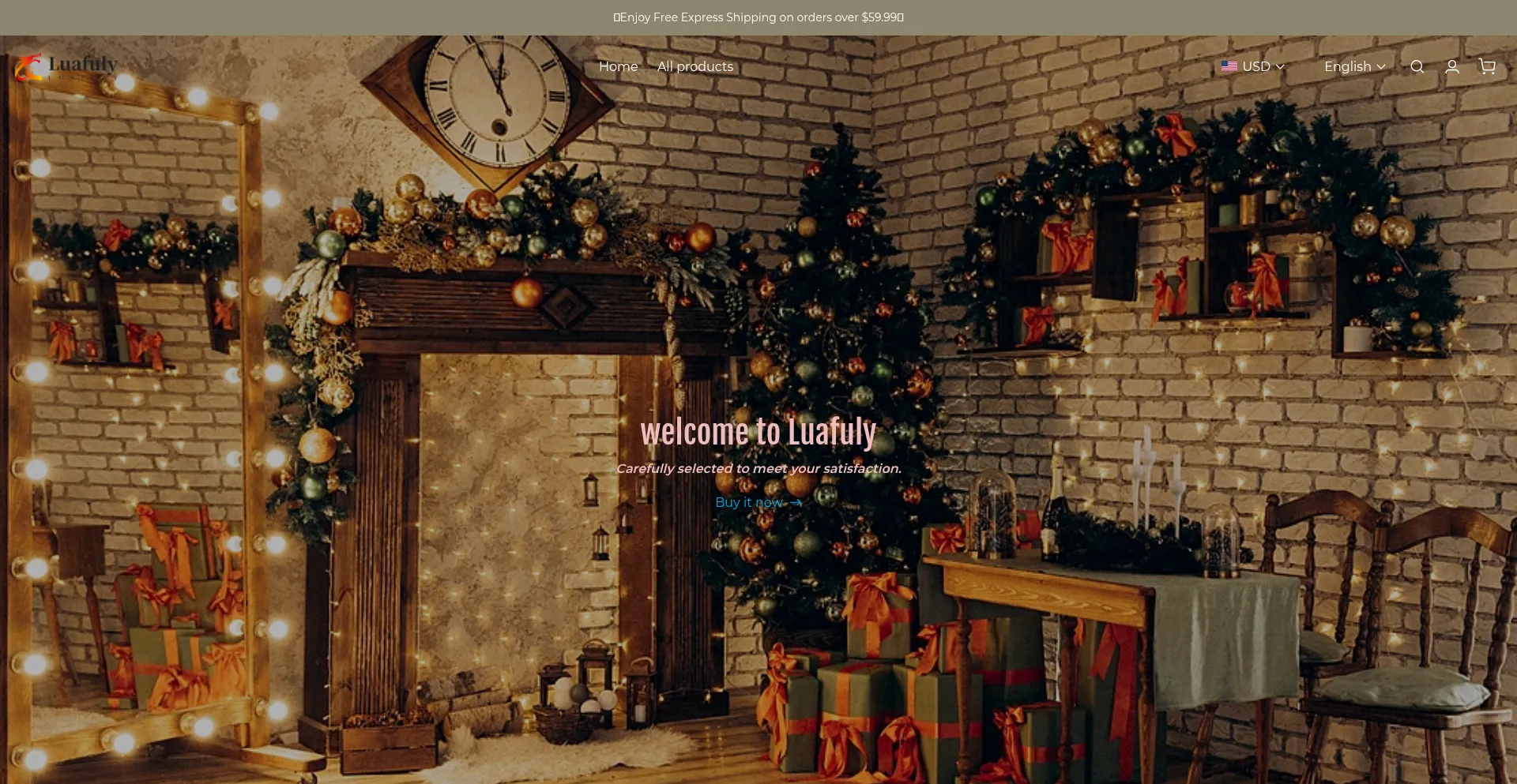 Website screenshot of Luafuly.com