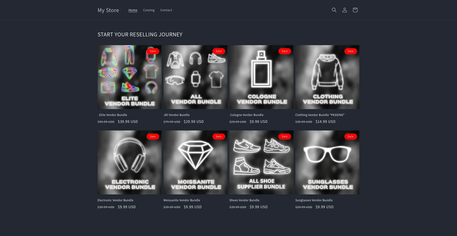 Website screenshot of Lucasresellz.com
