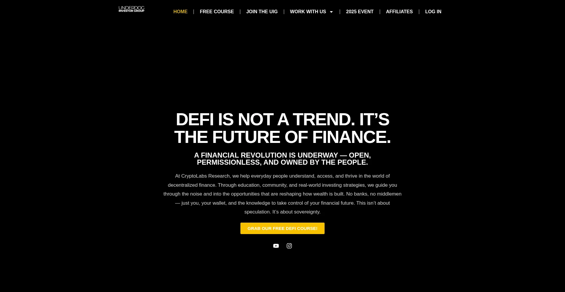 Website screenshot of Lucasrubix.com