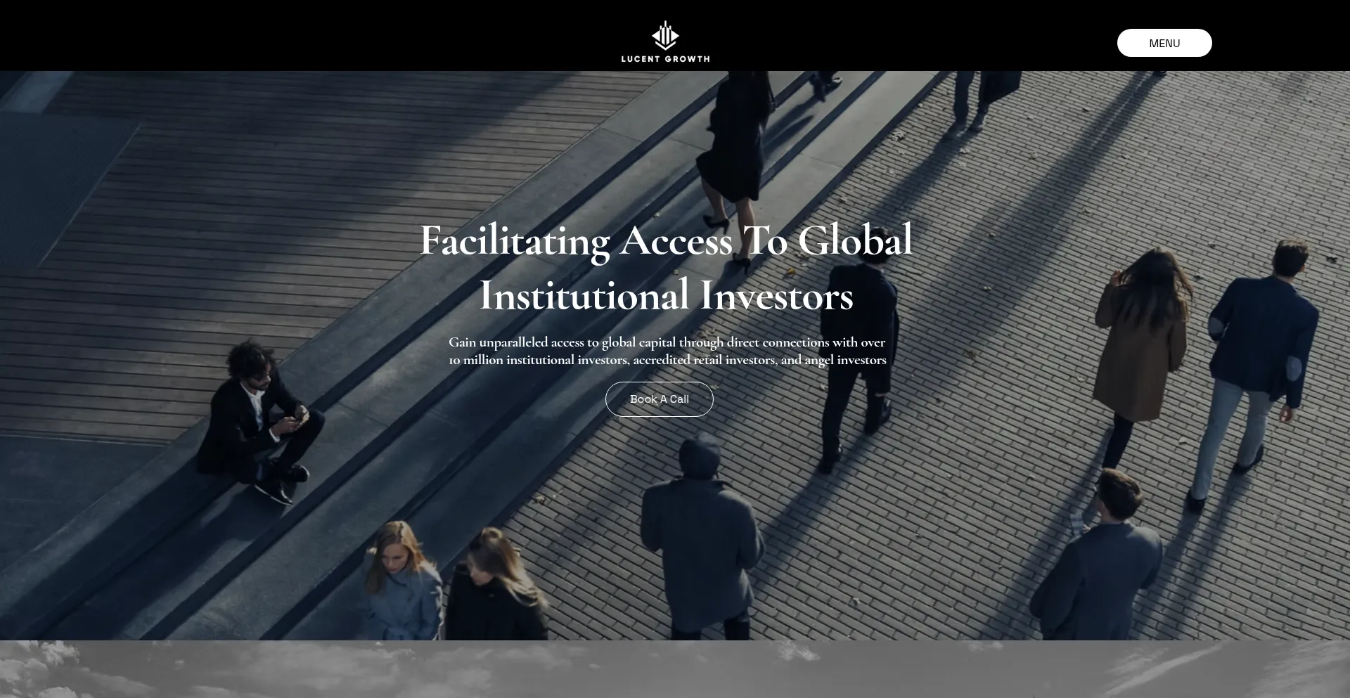 Website screenshot of Lucentgrowth.co