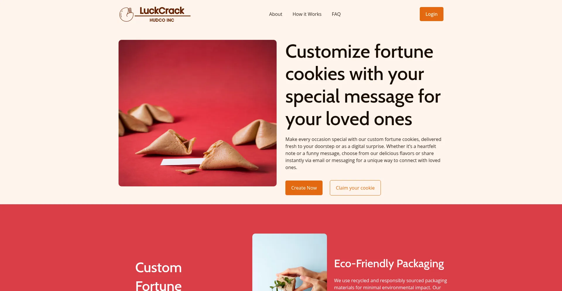 Website screenshot of Luckcrack.com