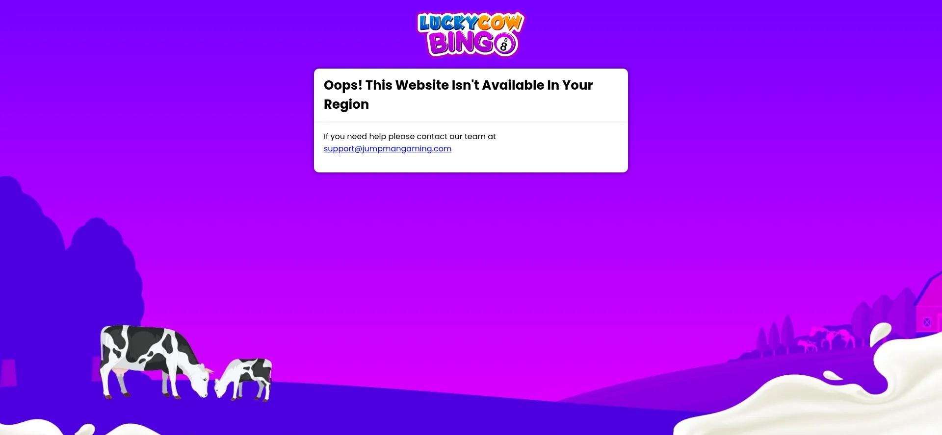 Luckycowbingo.com Screenshot