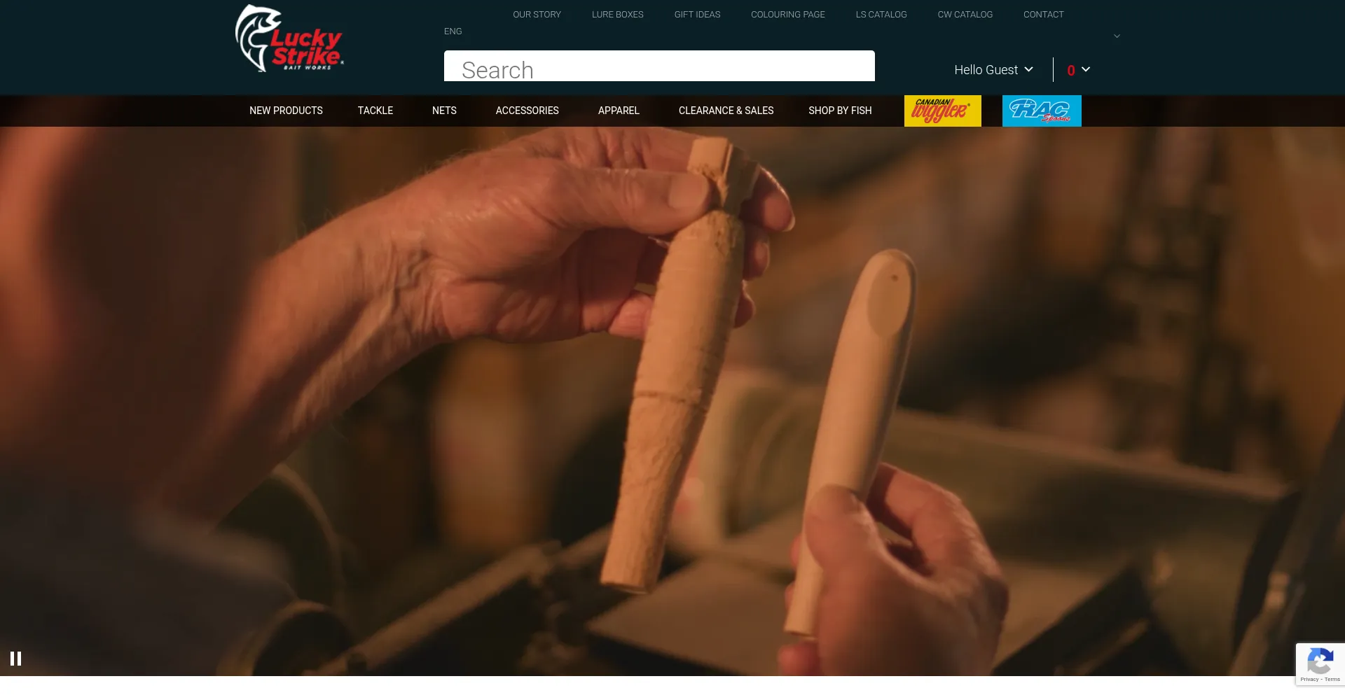 Luckystrikebaitworks.com Screenshot