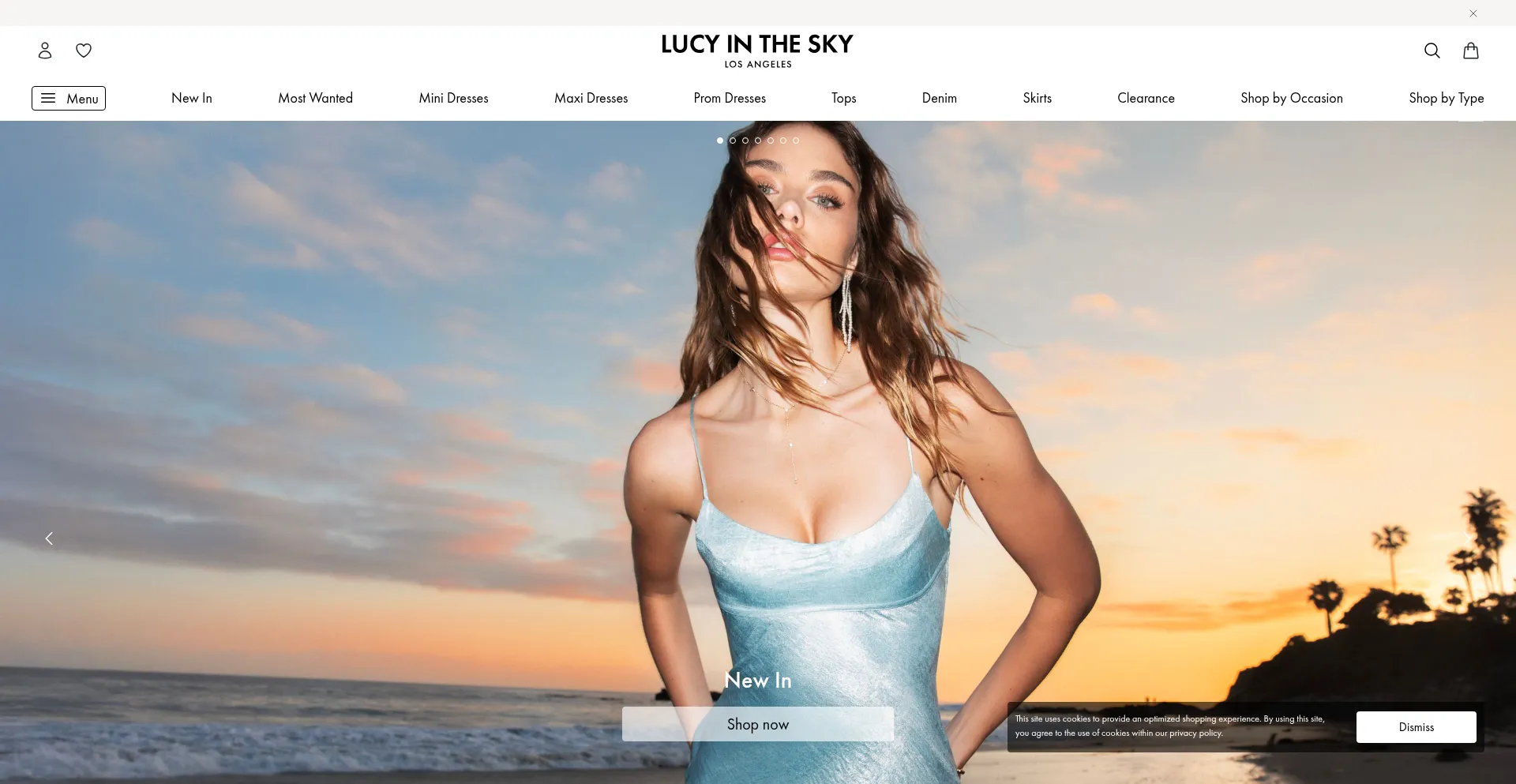 Website screenshot of Lucyinthesky.com