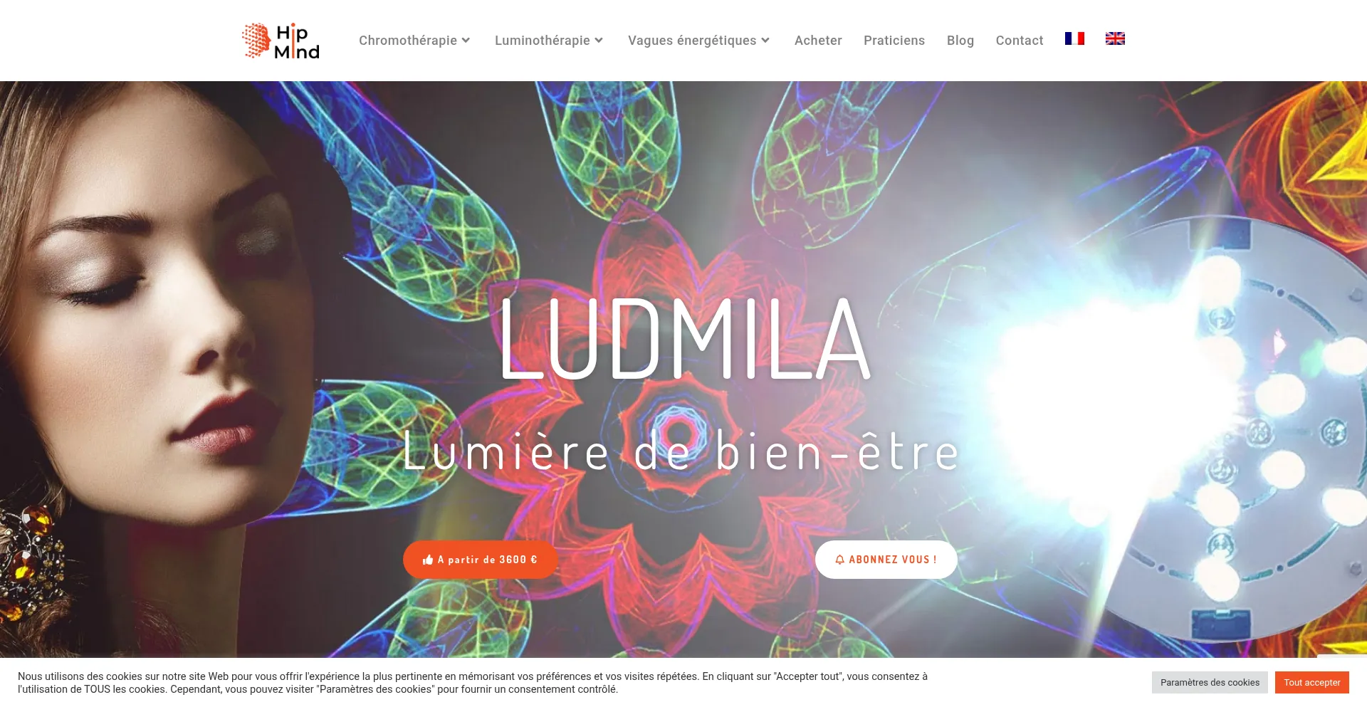 Website screenshot of Ludmila-hipmind.com