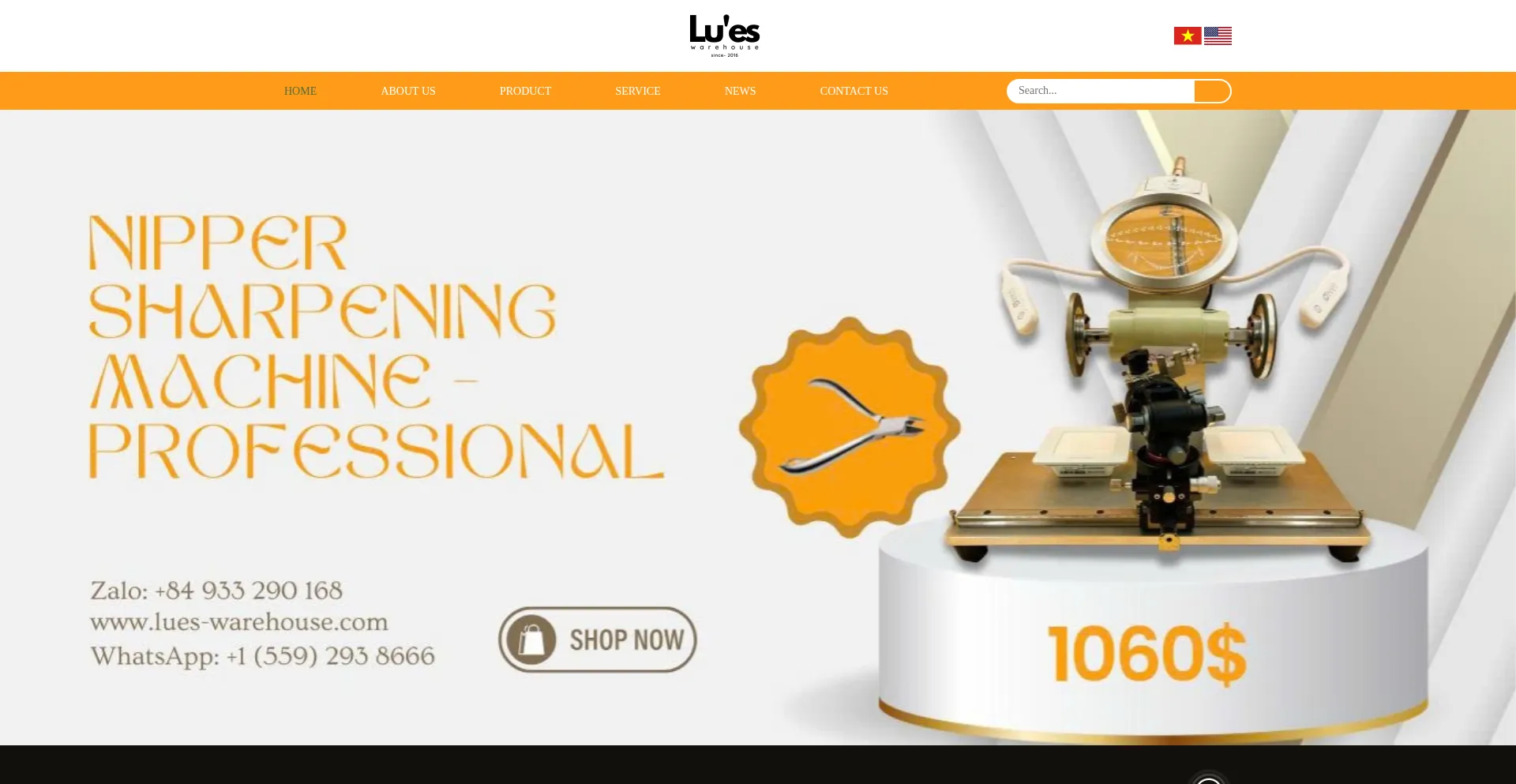 Website screenshot of Lues-warehouse.com