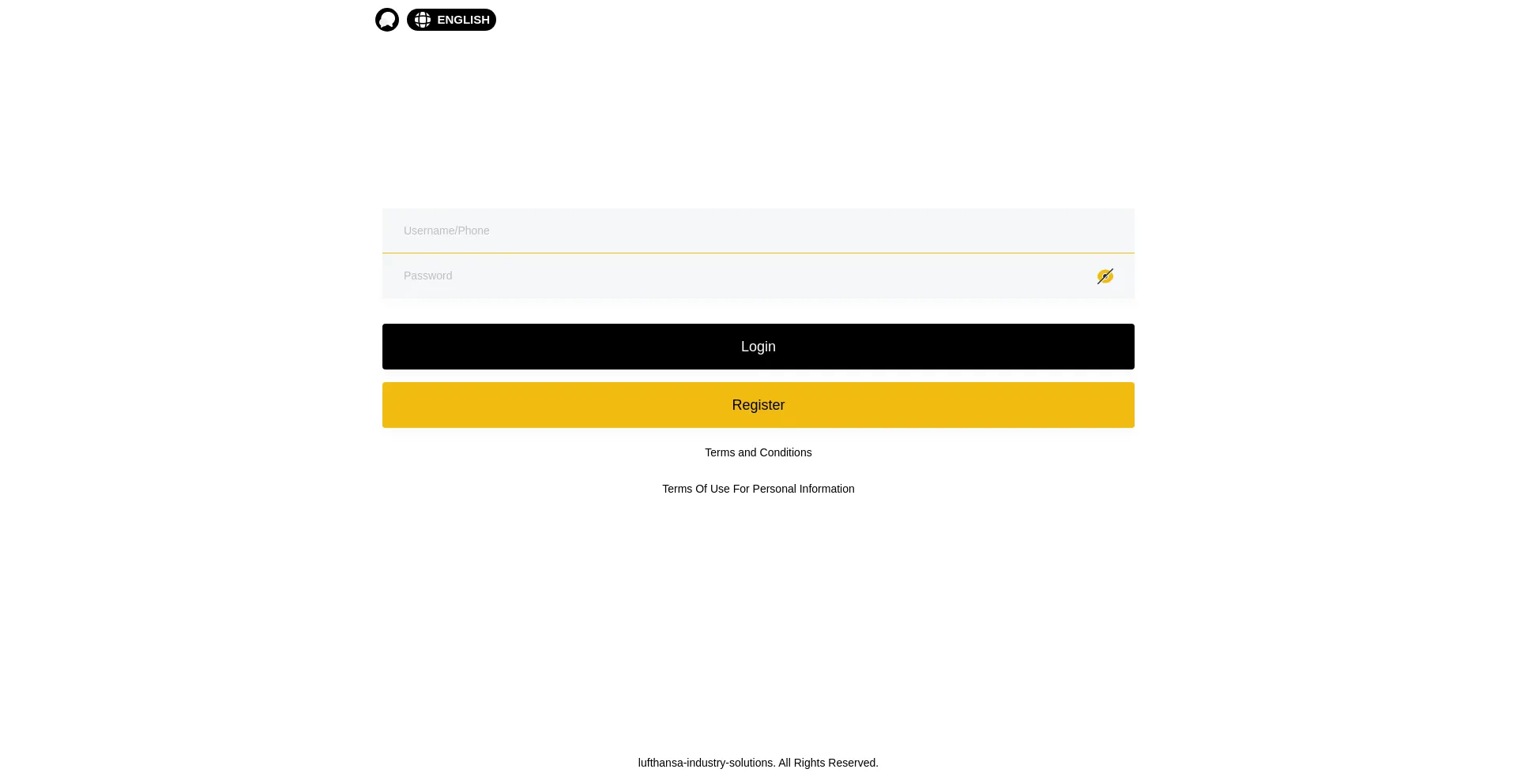 Website screenshot of Lufthansa-industry-solutions.life