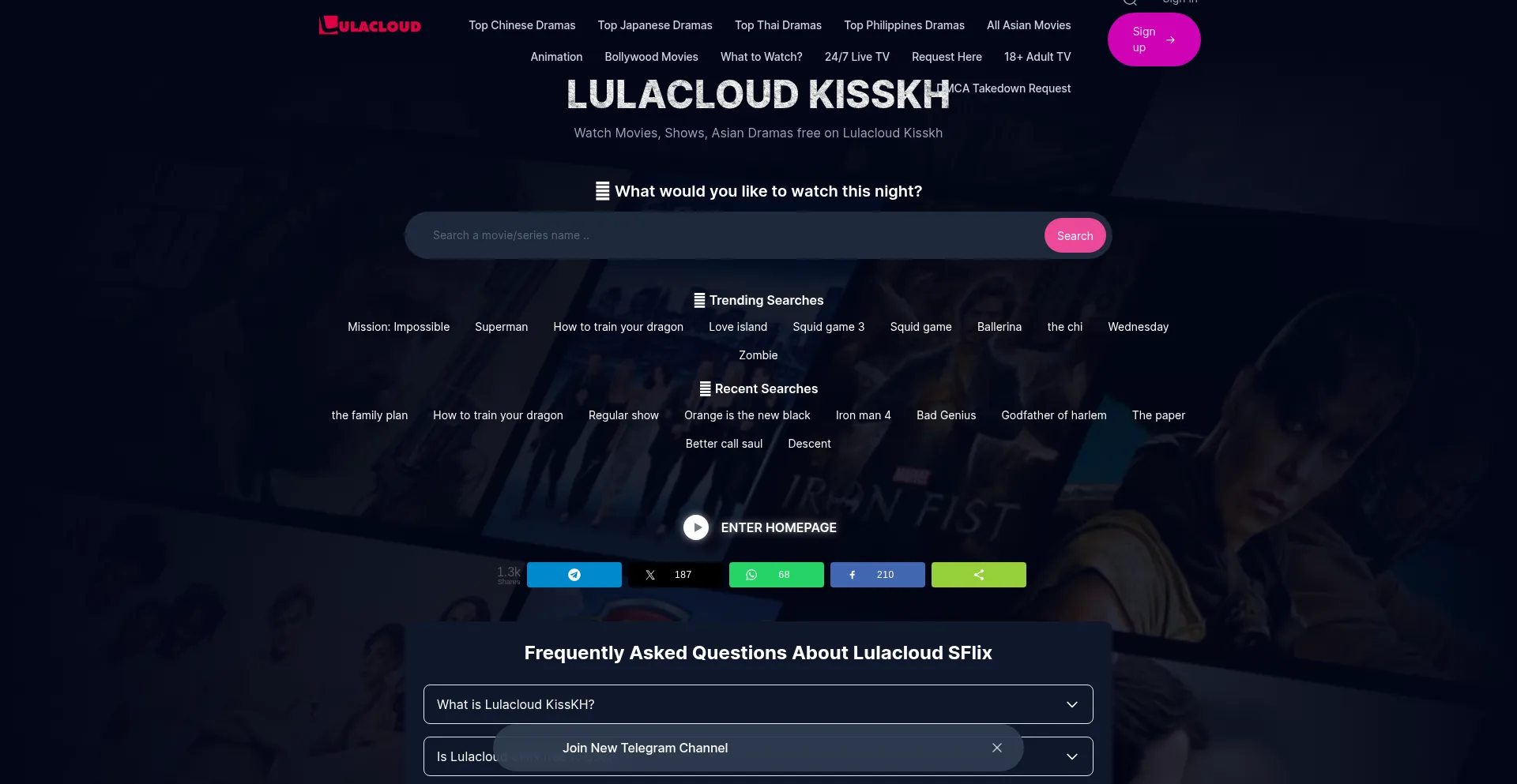 Website screenshot of Lulacloud.co