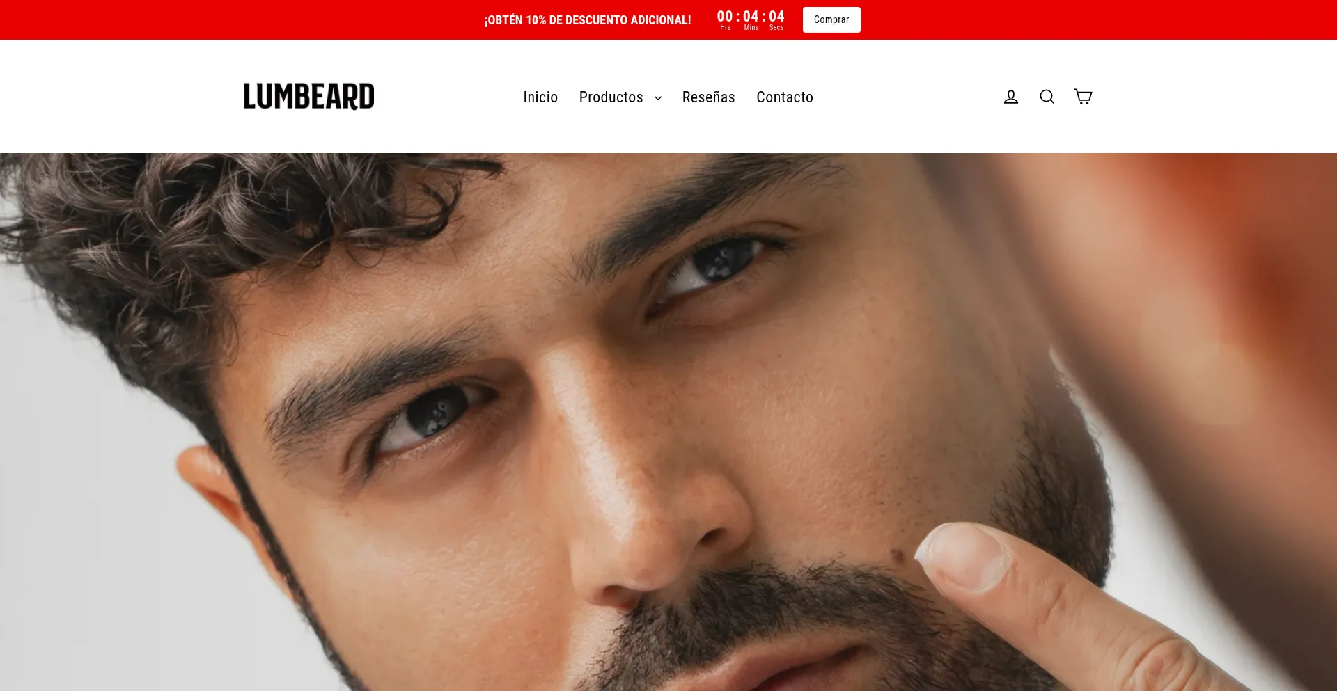 Website screenshot of Lumbeard.com