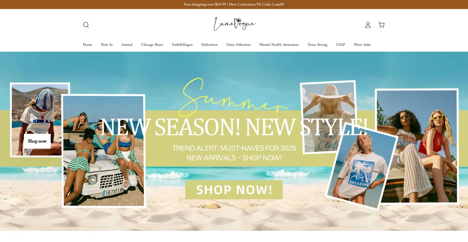 Website screenshot of Lumevogue.com