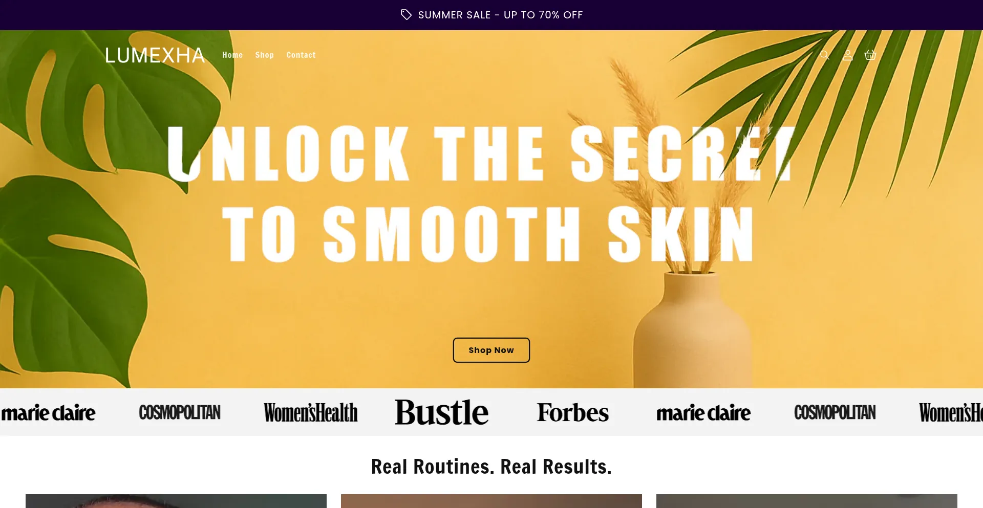 Lumexha.com Screenshot