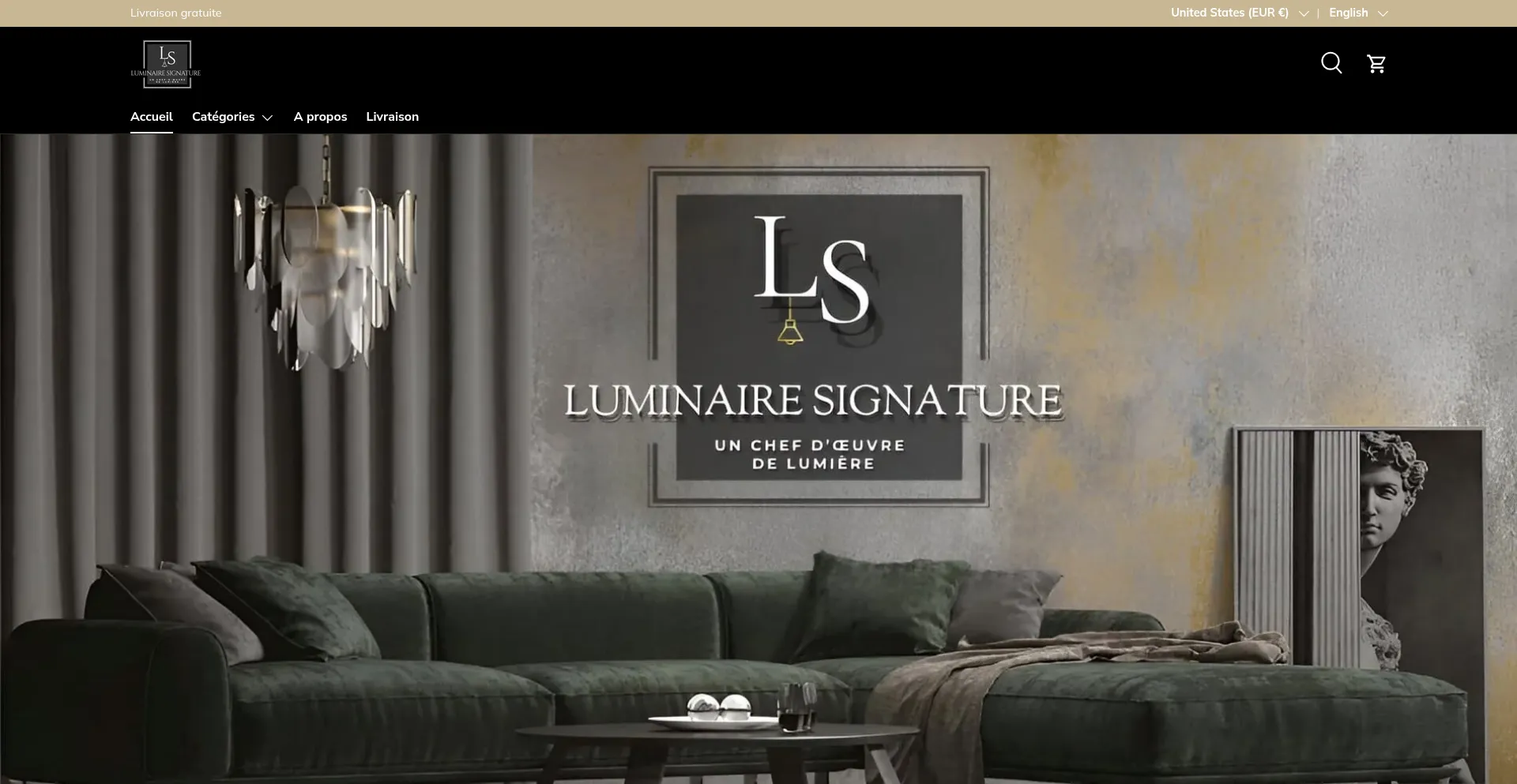 Luminairesignature.com Screenshot