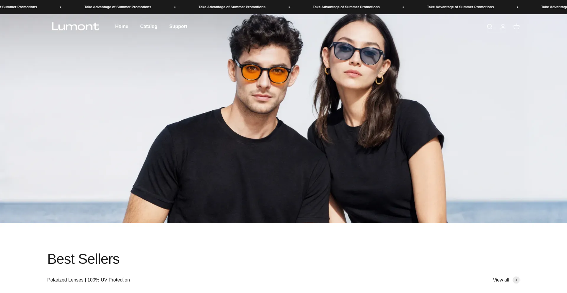 Website screenshot of Lumontbrand.com