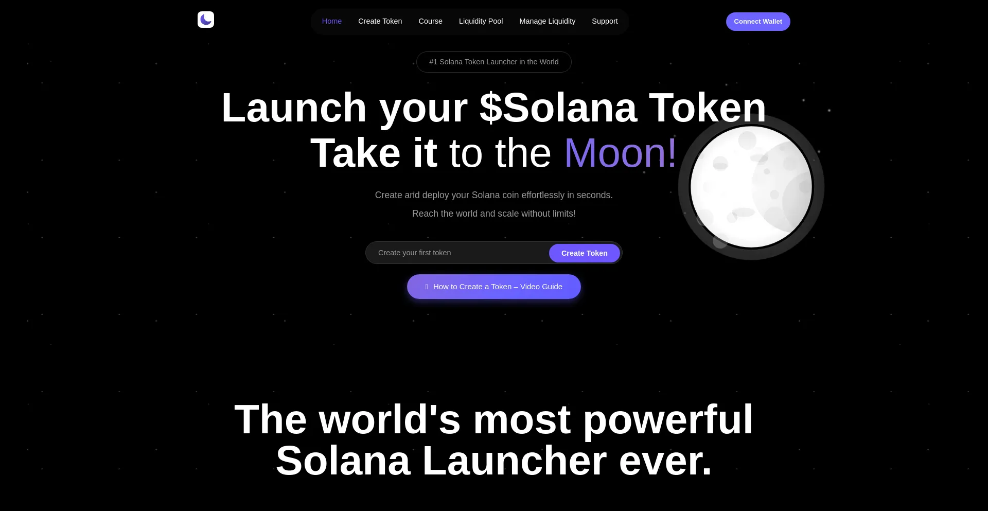 Website screenshot of Luna-launch.org