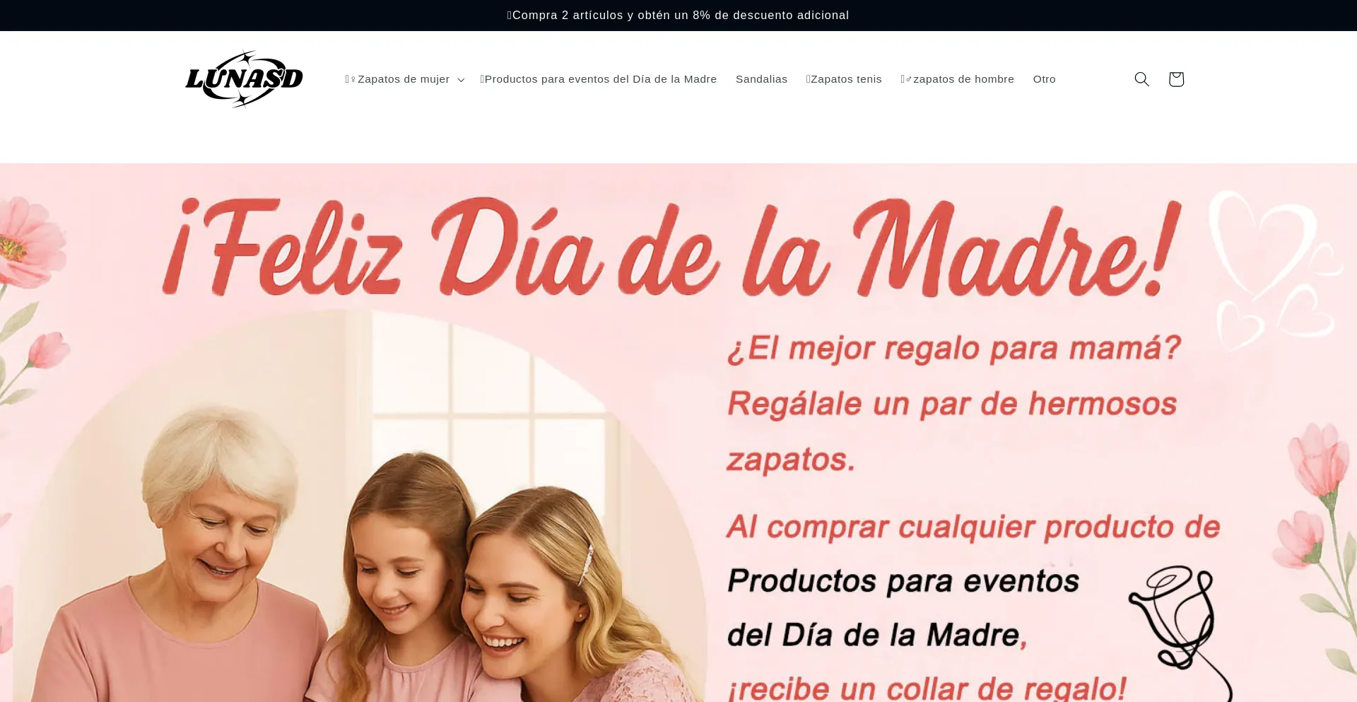 Website screenshot of Lunasd.com